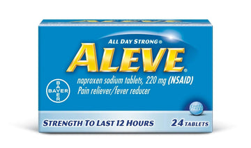Aleve Tablets with Naproxen Sodium, 220mg (NSAID) Pain Reliever/Fever Reducer, 24 Count, Blue Aleve buy supplements canada