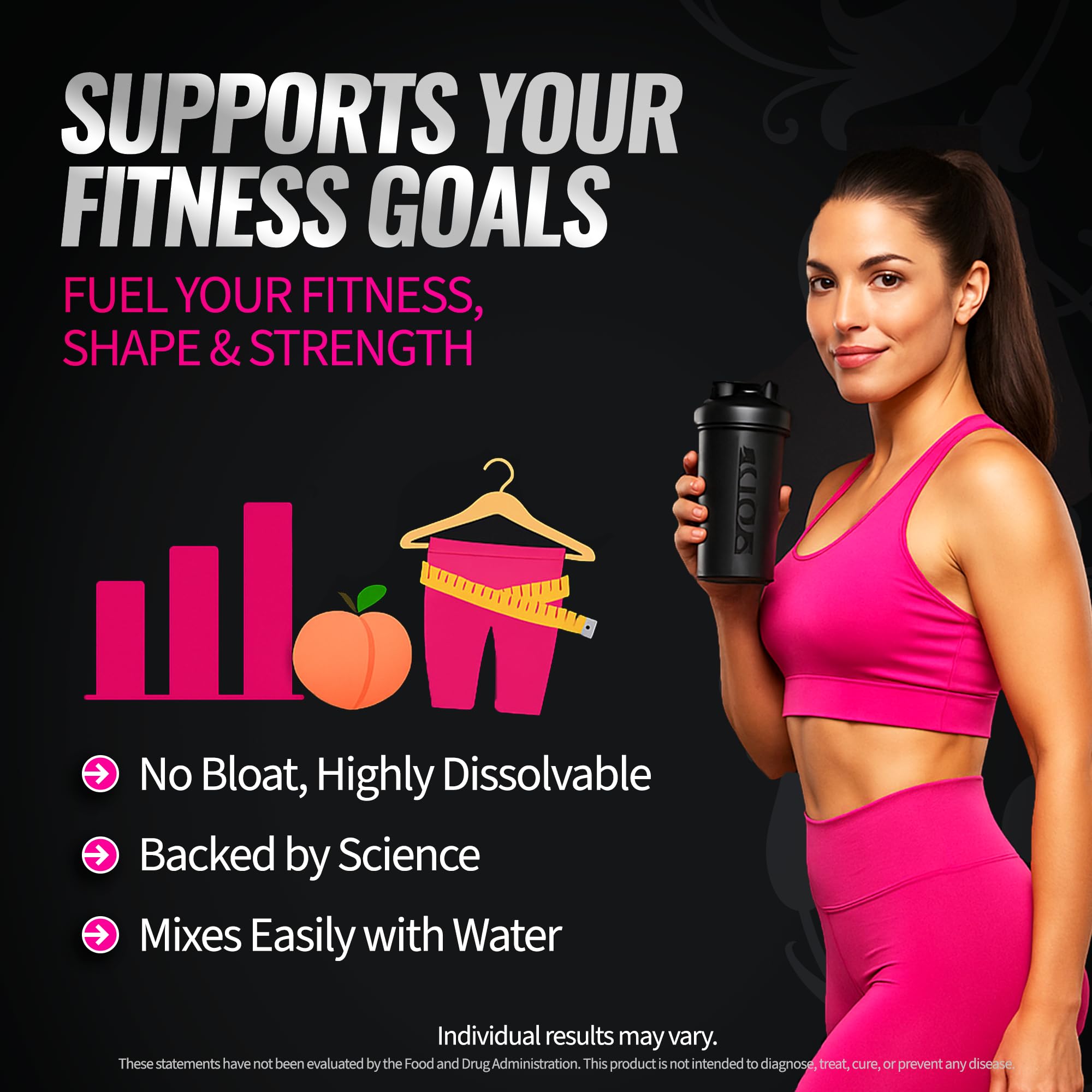 Bold Buns Creatine for Women – Supplement with Collagen & BCAA – Supports Muscle Development, Post-Workout Recovery, Skin Elasticity, Bold Buns buy supplements canada