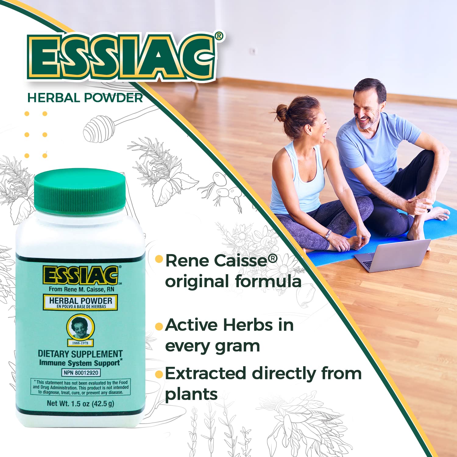 Essiac PowderESSIAC Original Herbal Tea Powder – 1.5 oz Bottle | Powerful Antioxidant Blend to Help Promote Overall Health & Well-Being | Original Formula from 1922 (1) Essiac buy supplements canada