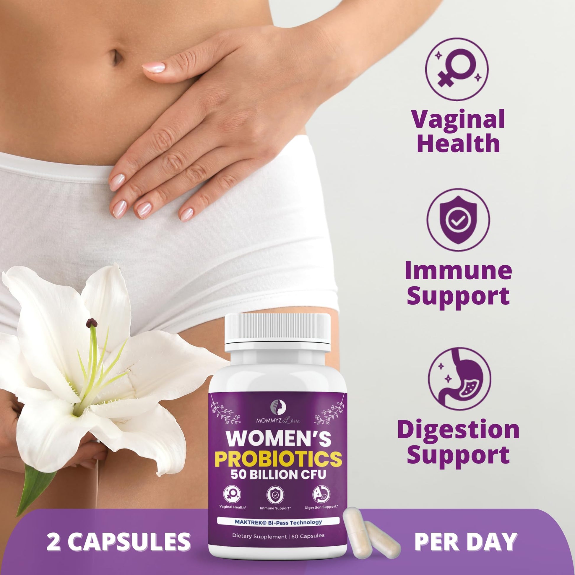 Probiotics for Vaginal Probiotics for Vaginal Odor Control, Balanced PH Levels Plus Apple Cider Vinegar Gummies Mommyz Love buy supplements canada