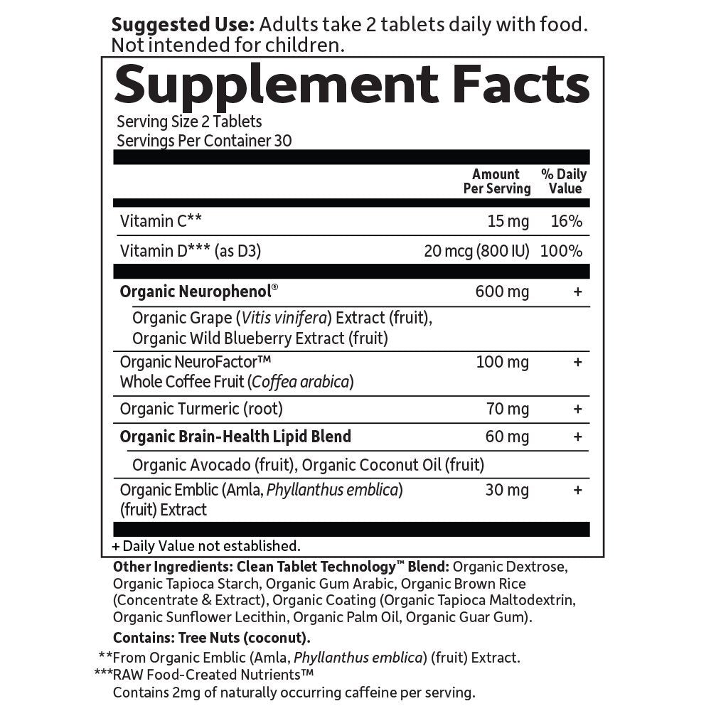 Garden of Life Dr. Formulated Organic Brain Health Memory & Focus for Adults 40+ 60 Tablets Garden of Life buy supplements canada