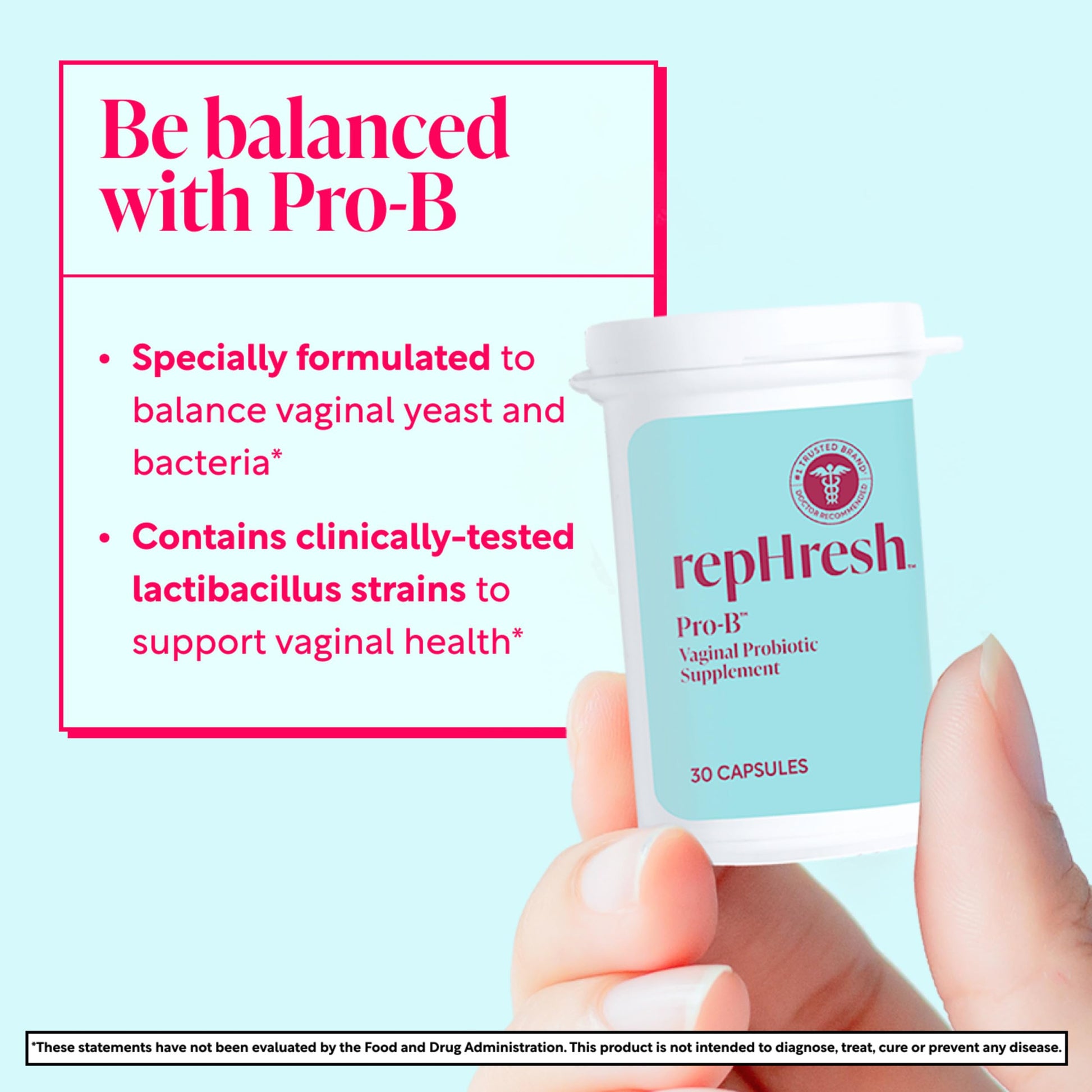 RepHresh Pro-B Women's Probiotic, Probiotic Supplement for Women, 30 Oral Capsules Rephresh buy supplements canada