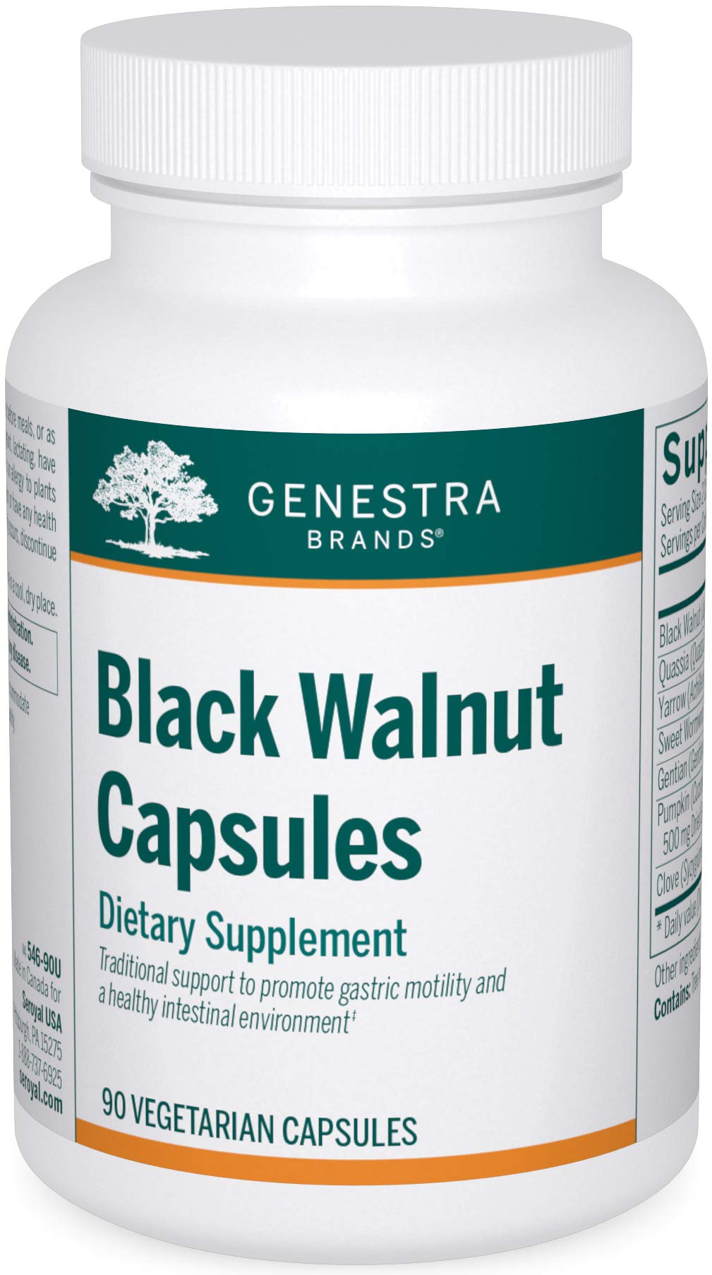 Genestra Brands Black Walnut Capsules | Herbal Formula to Support Digestive Health | 90 Capsules Genestra Brands buy supplements canada