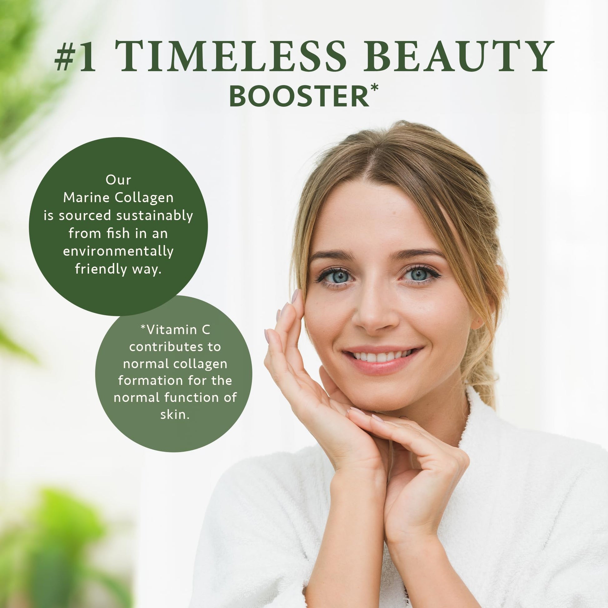 Marine Collagen Capsules with Hyaluronic Acid + Vitamin C 2400mg - High Strength Collagen SatinNaturel buy supplements canada
