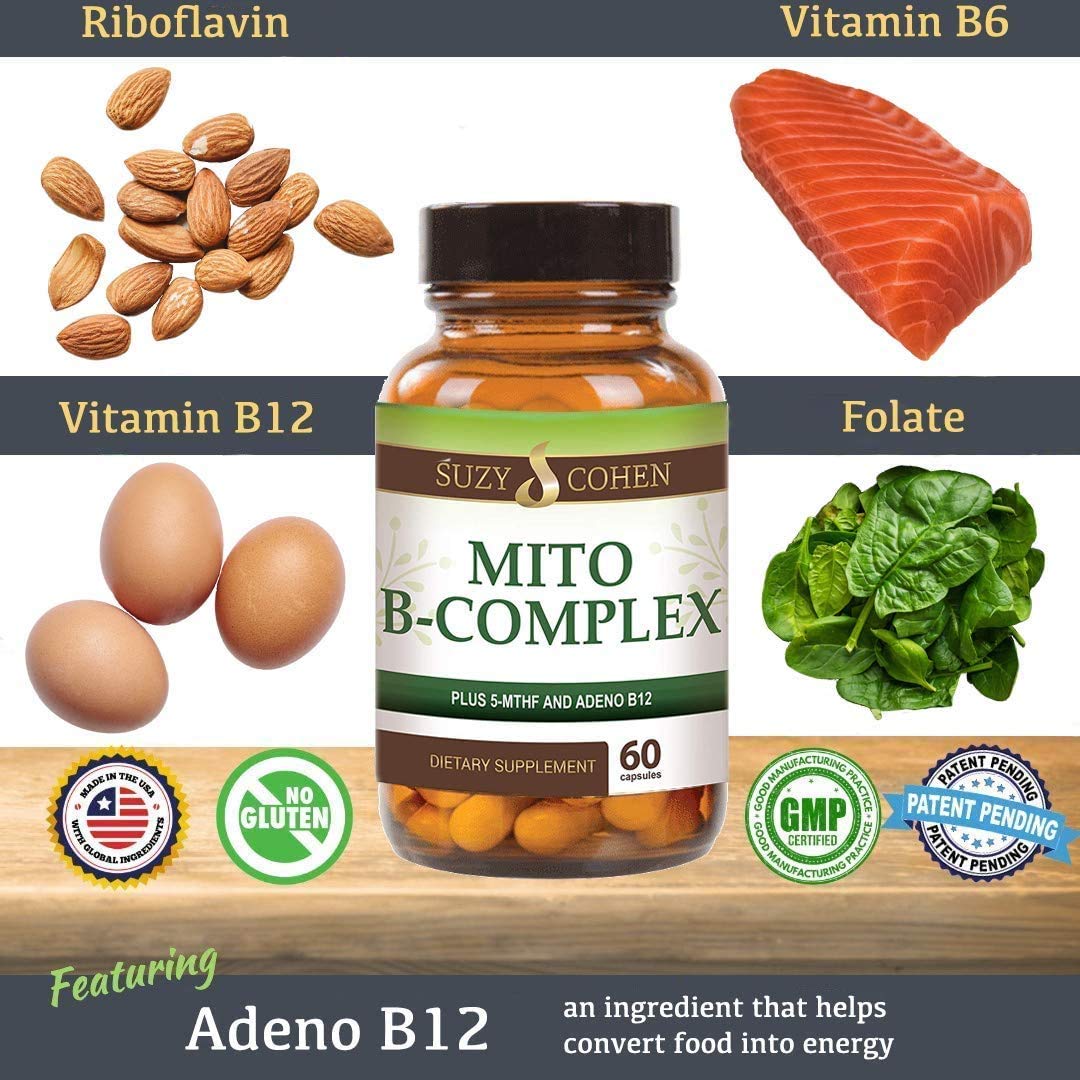 Script Essentials Suzy Cohen, Mito B Complex Dietary Supplement, 5-MTHF, Adeno B12, Methylation Support, Supports Healthy Nervous System Script Essentials buy supplements canada