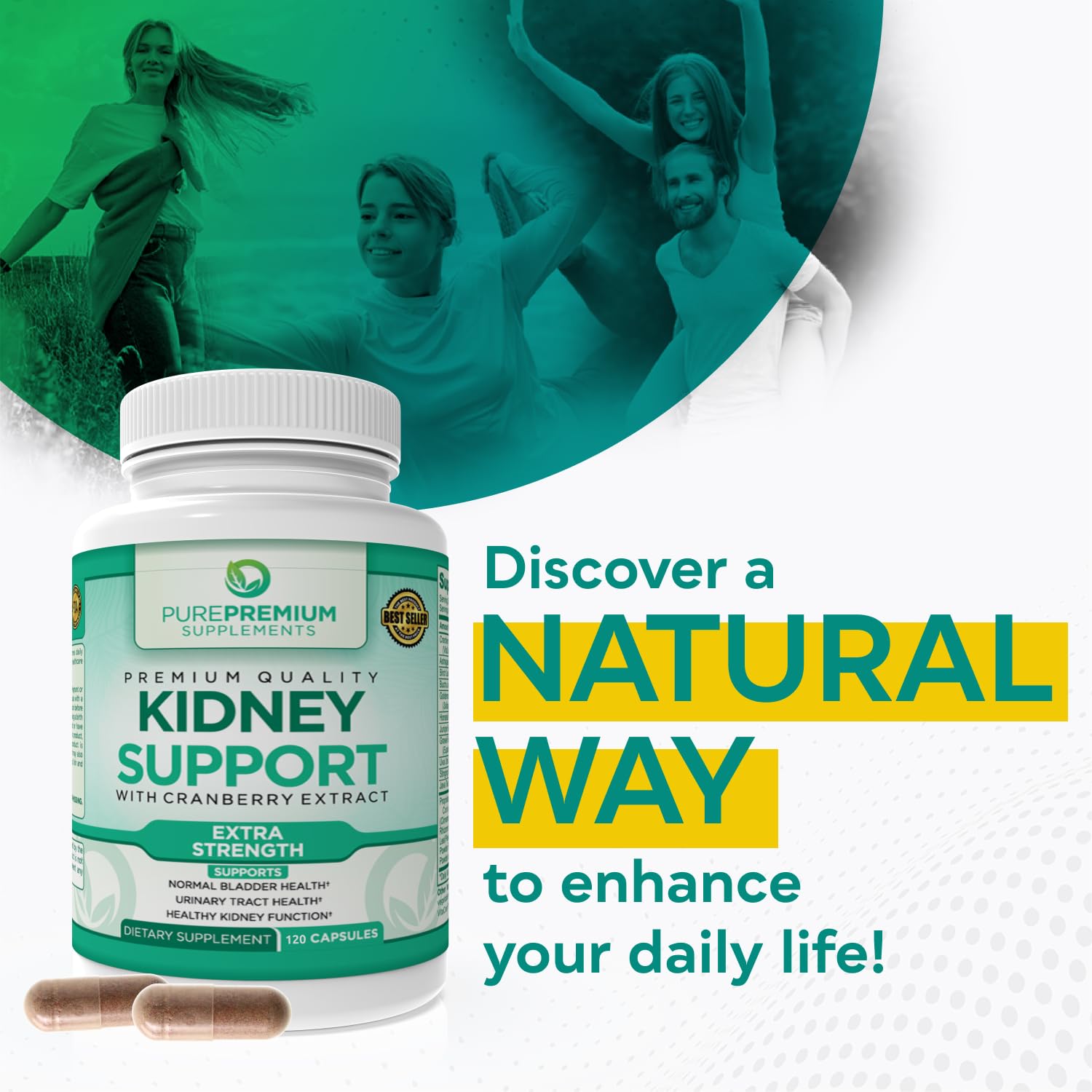 PurePremium Kidney Support Supplement for Men and Women - with Cranberry Extract PurePremium Supplements buy supplements canada