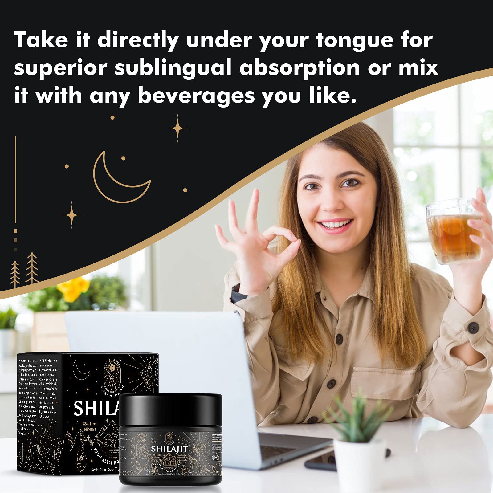 Shilajit Resin with Fulvic Acid & Trace Minerals, Original Siberian Pure Shilajit with 85+ Humic ALTAY MUMMIYO buy supplements canada
