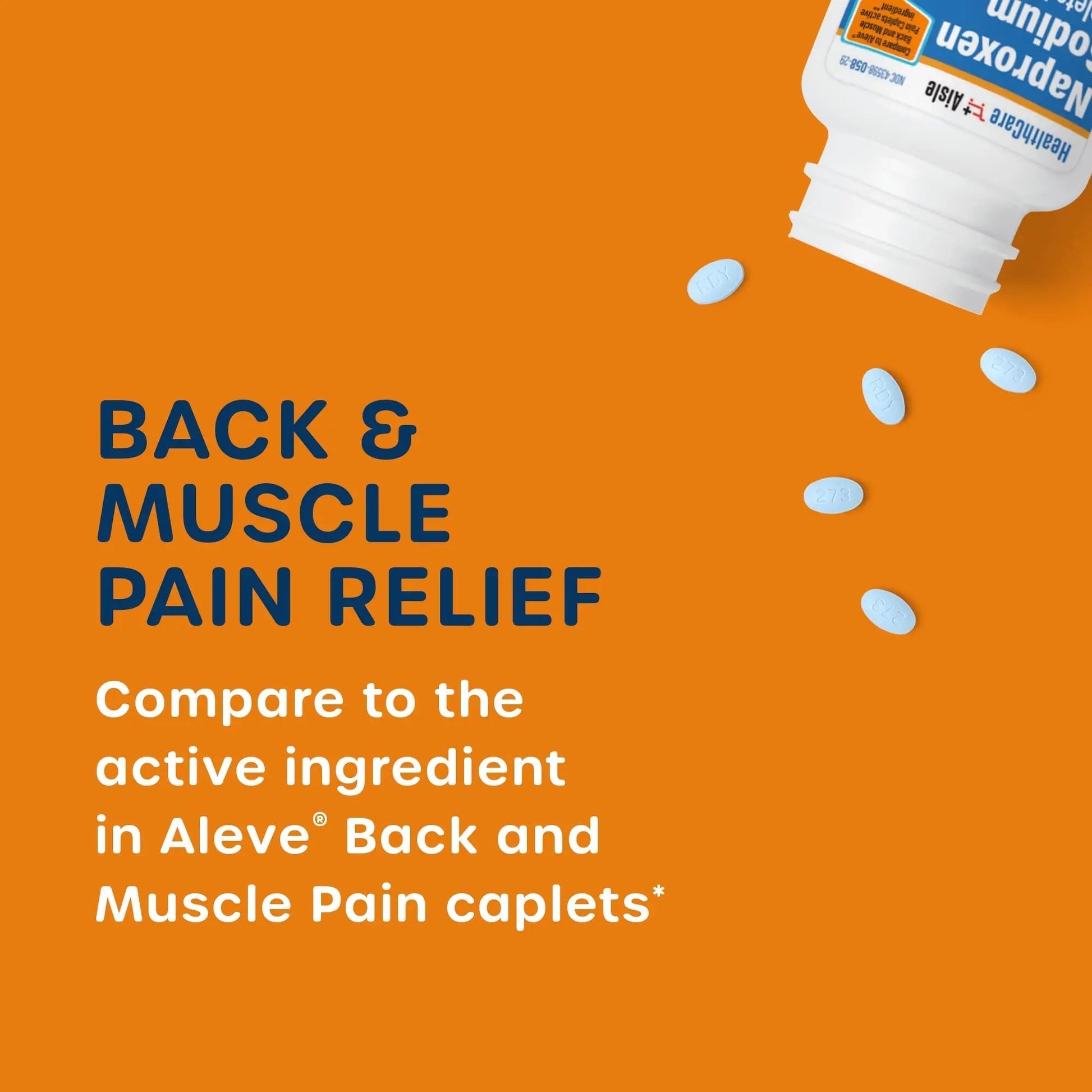 HealthCareAisle Naproxen Sodium, 220 mg - 225 caplets - Back and Muscle Pain Reliever, Up to 12 Hours of Relief HealthCareAisle buy supplements canada