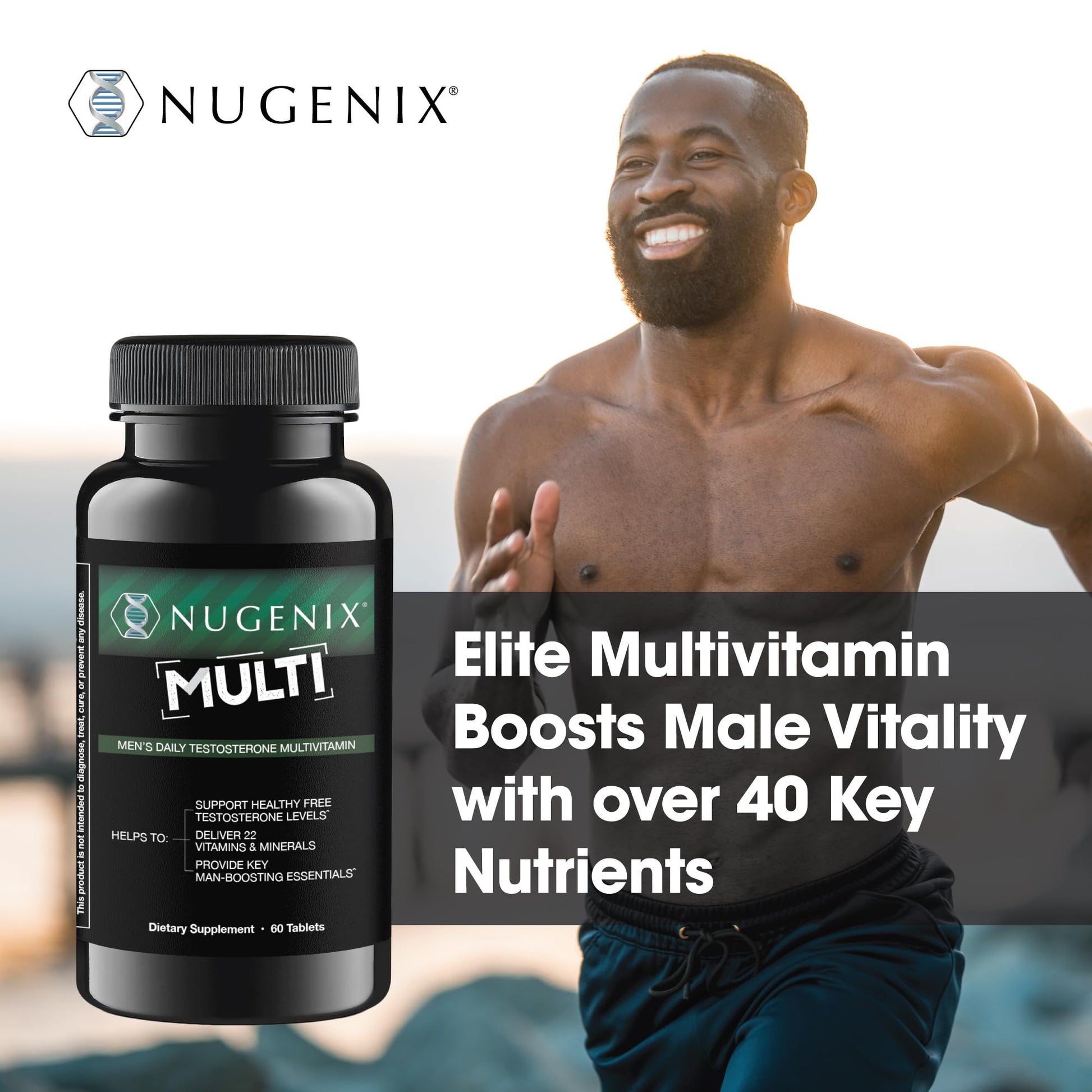 Nugenix Multivitamin for Men, Multivitamin and Support - 19 Vitamins and Minerals, Supports Free , Balance Cortisol, Promotes Nitric Oxide Production Nugenix buy supplements canada