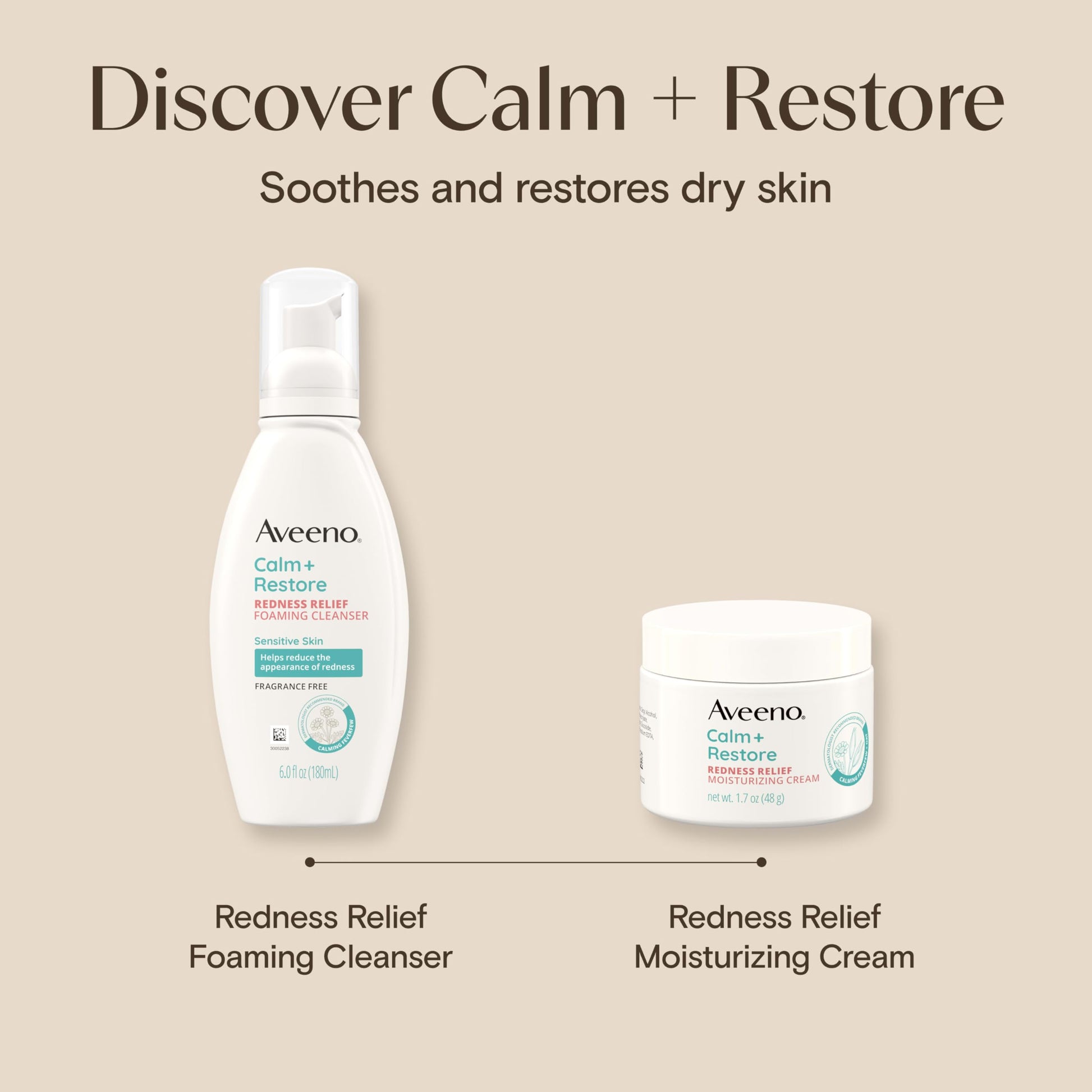 Aveeno Calm + Restore Facial Moisturizer Face Cream for Redness Relief, Non-Comedogenic Aveeno buy supplements canada