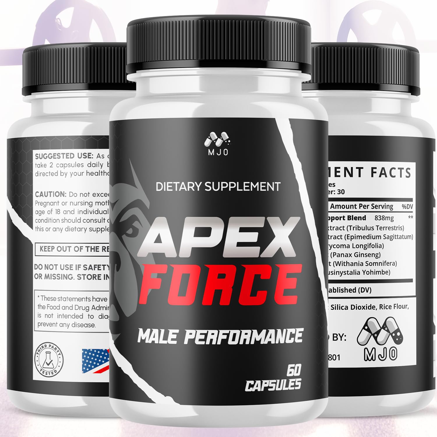 Apex Force Capsules, Official ApexForce Supplement Pills with All Natural Ingredients, Apex Force Maximum Strength Support with Premium Vitamins for Advanced Health & Overall Wellness (60 Capsules) MJO buy supplements canada