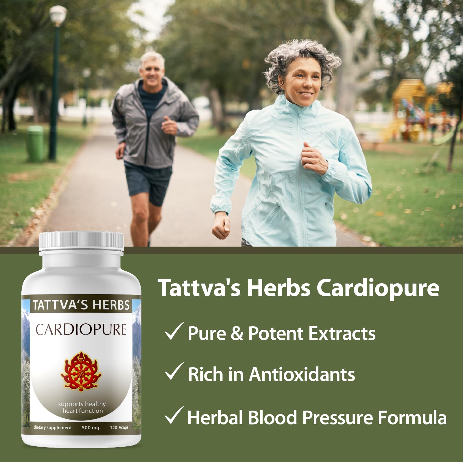 Tattva's Herbs Cardiopure Herbal Ayurvedic Supplement Vegetarian Capsules, Ashwagandha, Rauwolfia, & Arjuna Full Spectrum Co2 Extracts, Veggie Capsules, 240 Count, 25 Years of Premium Service Tattva's Herbs buy supplements canada