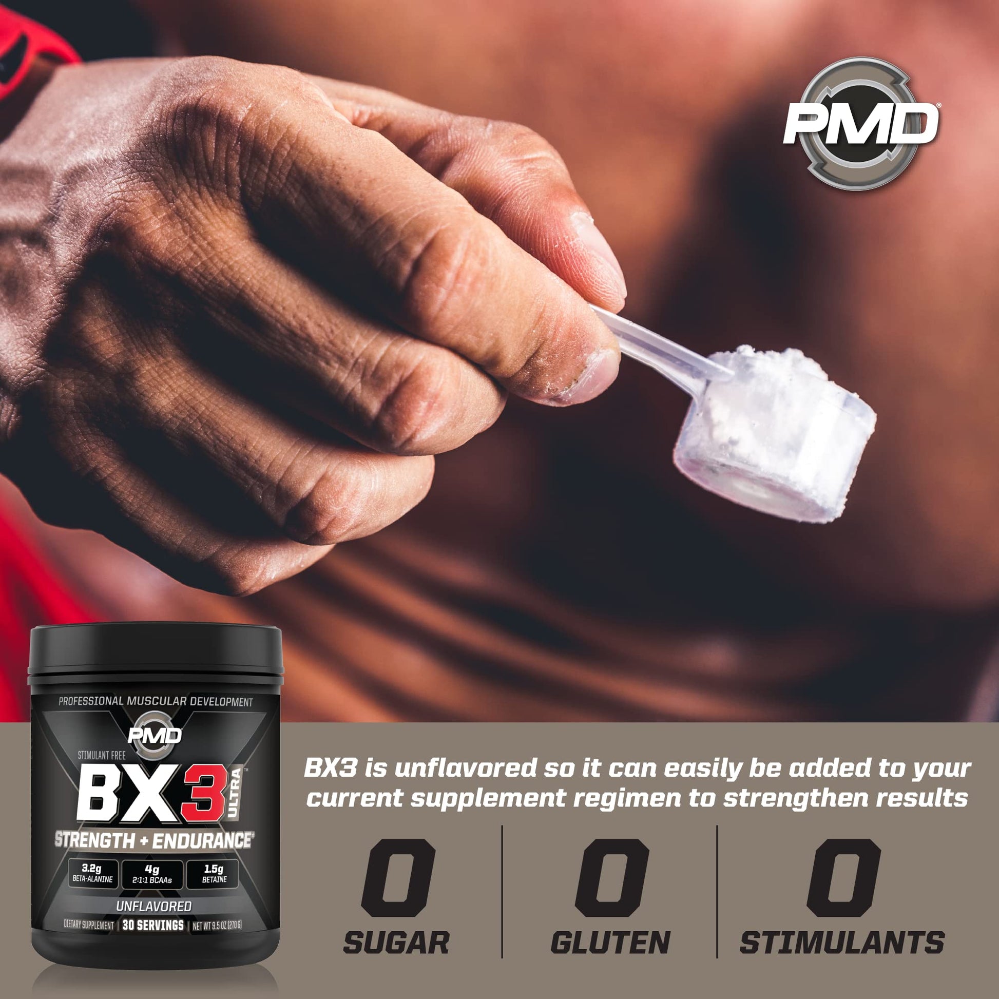 PMD Sports BX3 Ultra Muscle-Building Powder – Beta-Alanine, BCAAs, Betaine Anhydrous PMD buy supplements canada