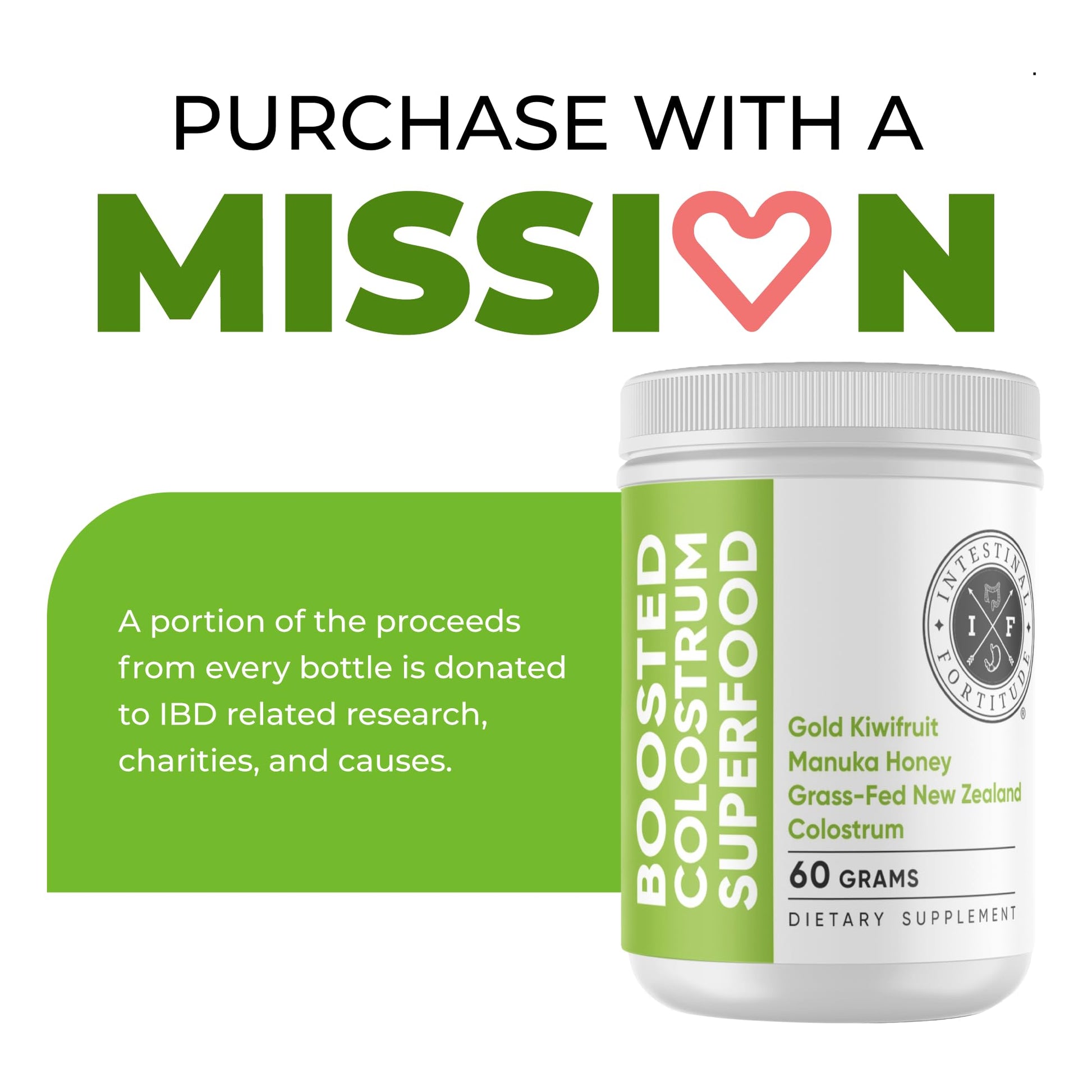 Intestinal Fortitude Boosted Colostrum Superfood Dietary Supplement: Grass-Fed New Zealand Bovine Colostrum, Gold Kiwifruit, Manuka Honey, for Digestion, Immune System, and Gut Health (60 Grams) Intestinal Fortitude buy supplements canada