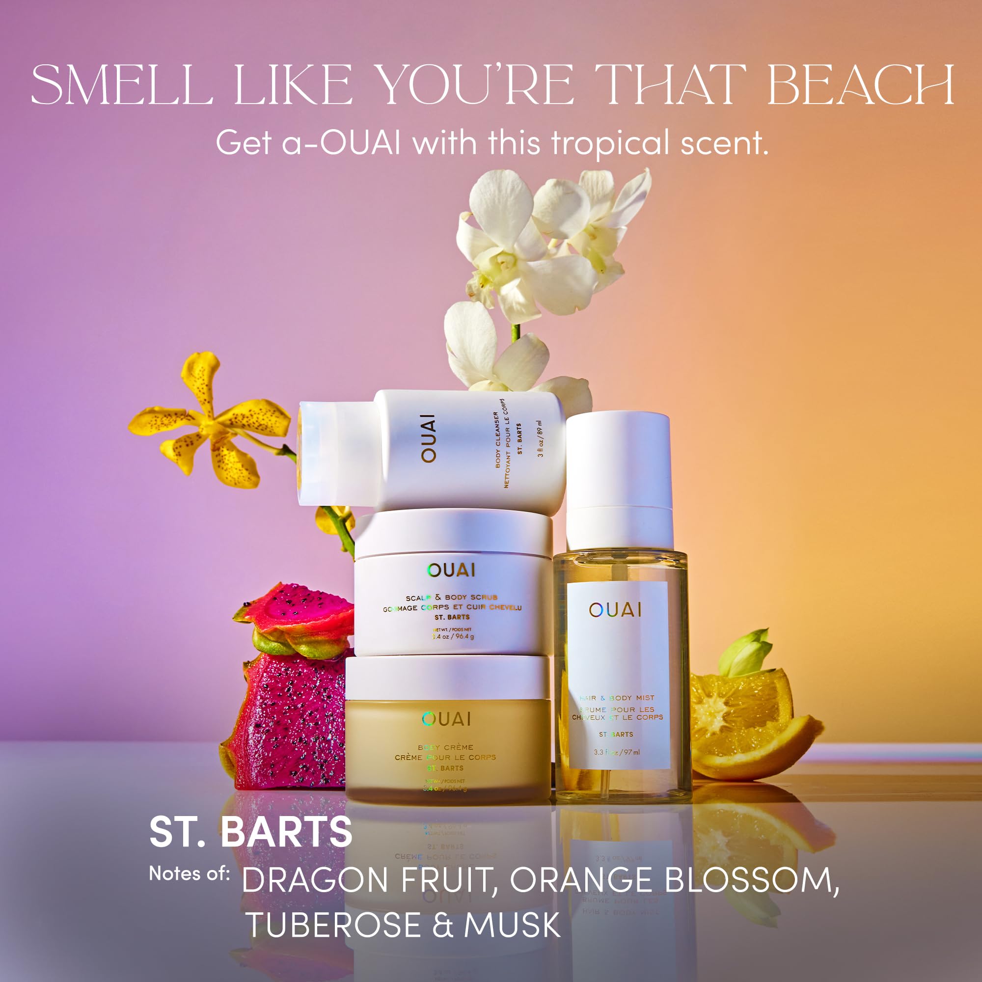 OUAI Body Creme, St. Barts Travel Size - Hydrating Whipped Body Cream with Cupuaçu Butter, Coconut Oil & Squalane - Softens Skin & Delivers Radiant Glow - Sulfate-Free Skin Care (3.4 oz) OUAI buy supplements canada