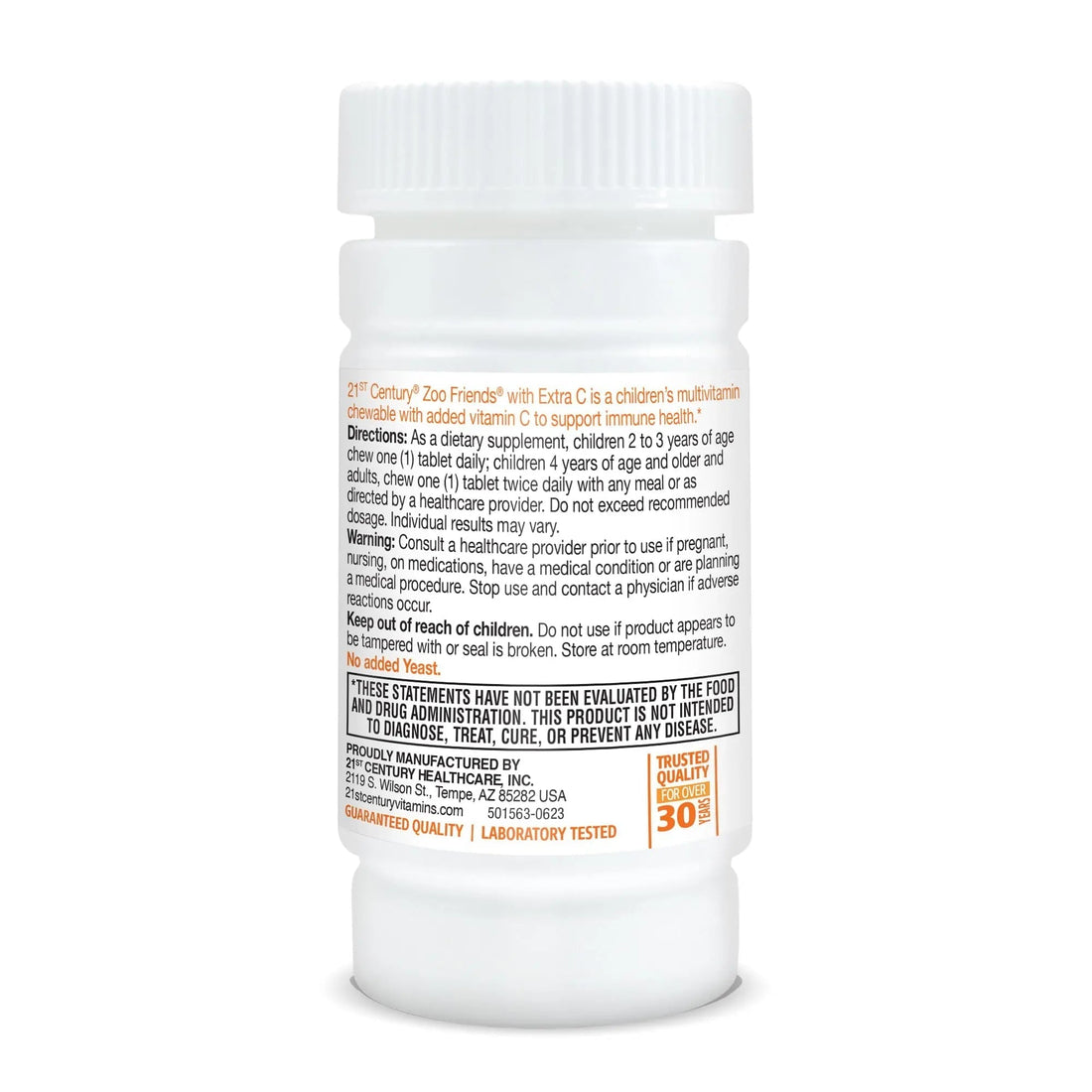 21st Century Zoo Friends with Extra C Chewable Tablets, 60 Count 21st Century buy supplements canada