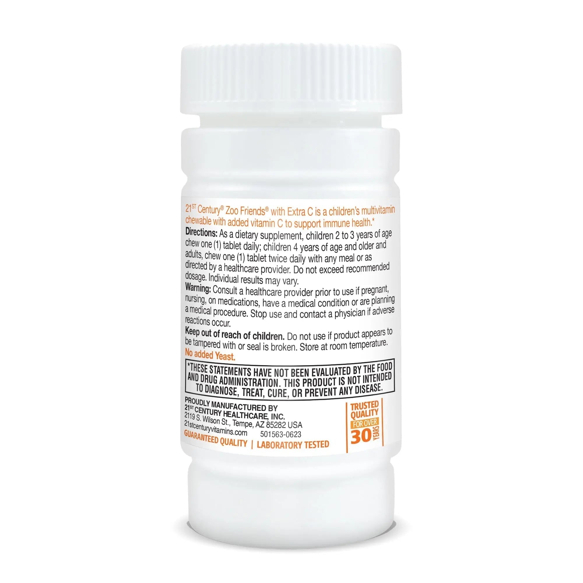 21st Century Zoo Friends with Extra C Chewable Tablets, 60 Count 21st Century buy supplements canada