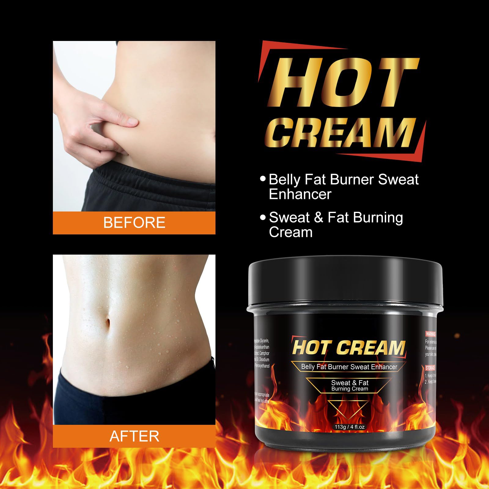 REBODUM Hot Sweat Cream, Fat Burning Cream for Belly Natural Weight Loss Cream Weight Loss REBODUM buy supplements canada