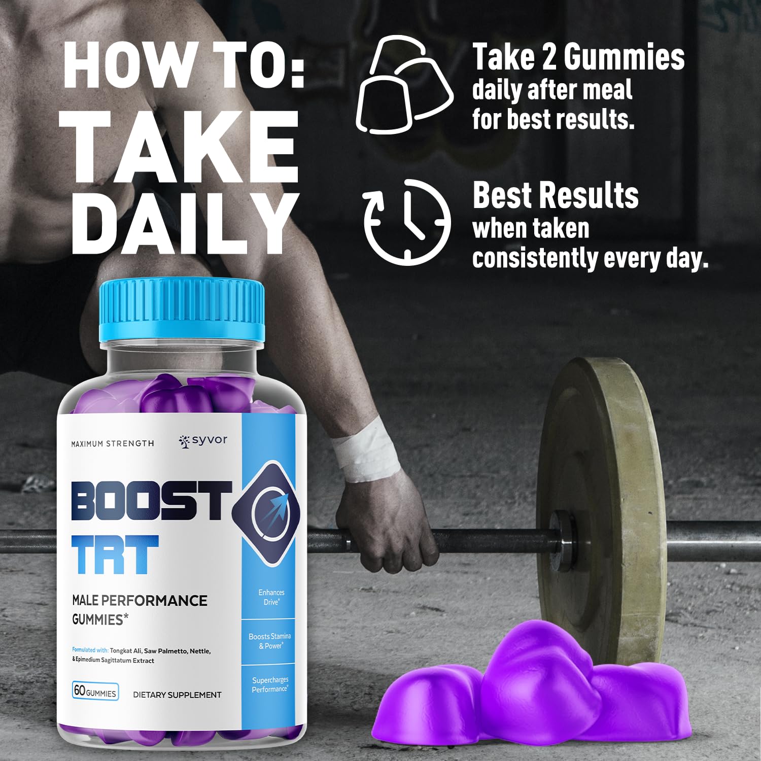(3 Pack) Boost TRT Gummies for Men, Official Boost TRT Male Performance Gummys with Natural Ingredients, Advanced BoostTRT Men's Gummy Supplement with Maximum Strength Premium Vitamins (180 Gummies) Syvor buy supplements canada