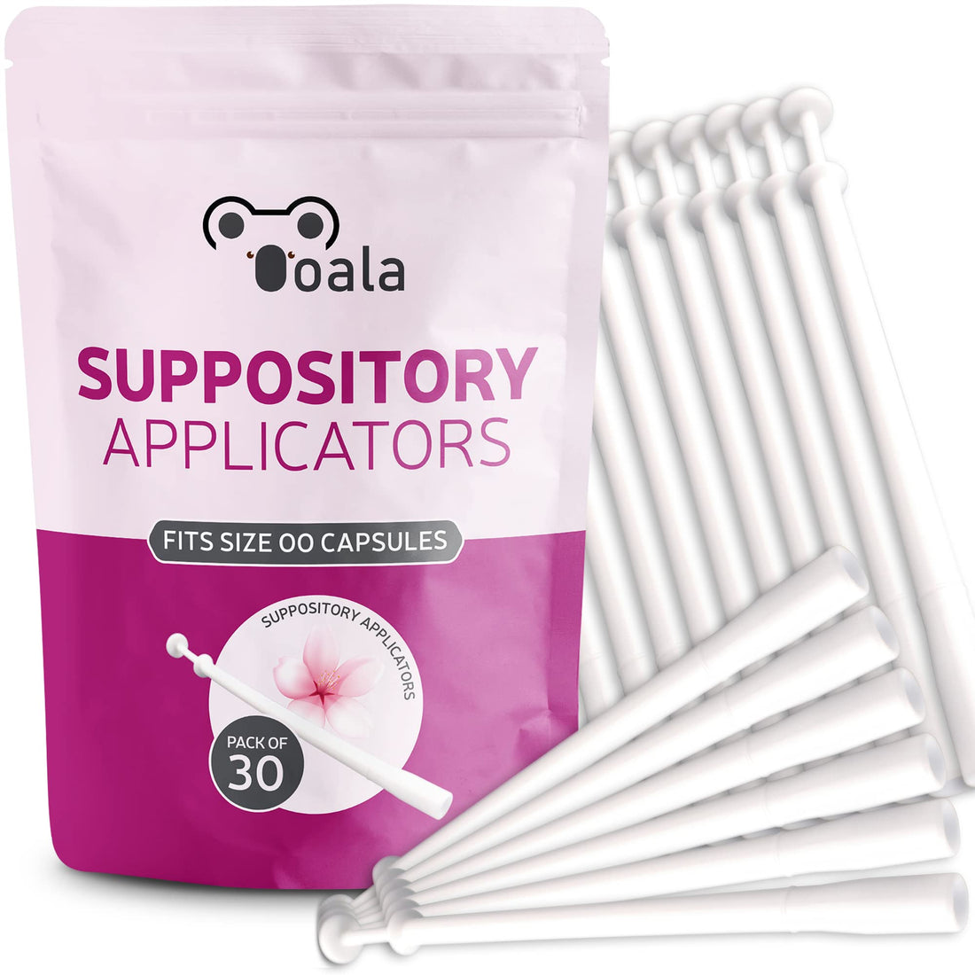 Ooala Disposable Vaginal Suppository Applicators (30-Pack) | Fits Most Brands, Pills, Tablets and Boric Acid Ooala buy supplements canada