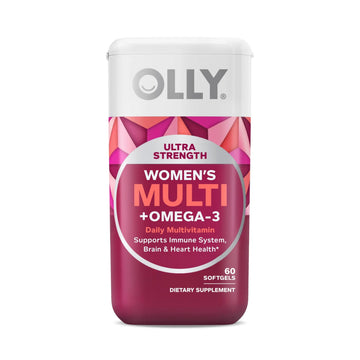 OLLY Ultra Women's Multi Softgels, Overall Health and Immune Support, Omega-3s, Iron, Vitamins A, D, C, E, B12, Daily Multivitamin OLLY buy supplements canada