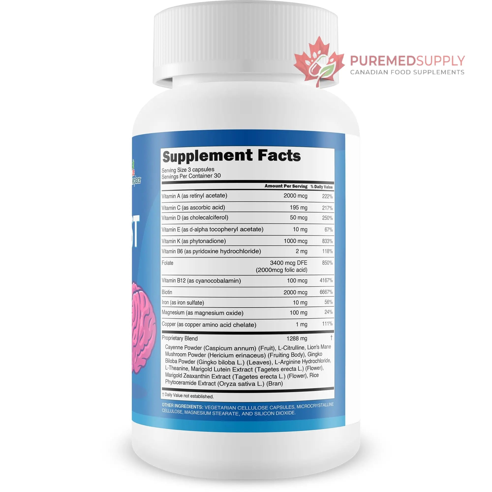 Top Best Brain - Cognitive Support Supplement for Memory, Focus, & Mental Clarity - Promote Improved Concentration, Cognition, & Motivation - Brain Pills for Cognitive Health - Nootropic Formula Generic buy supplements canada