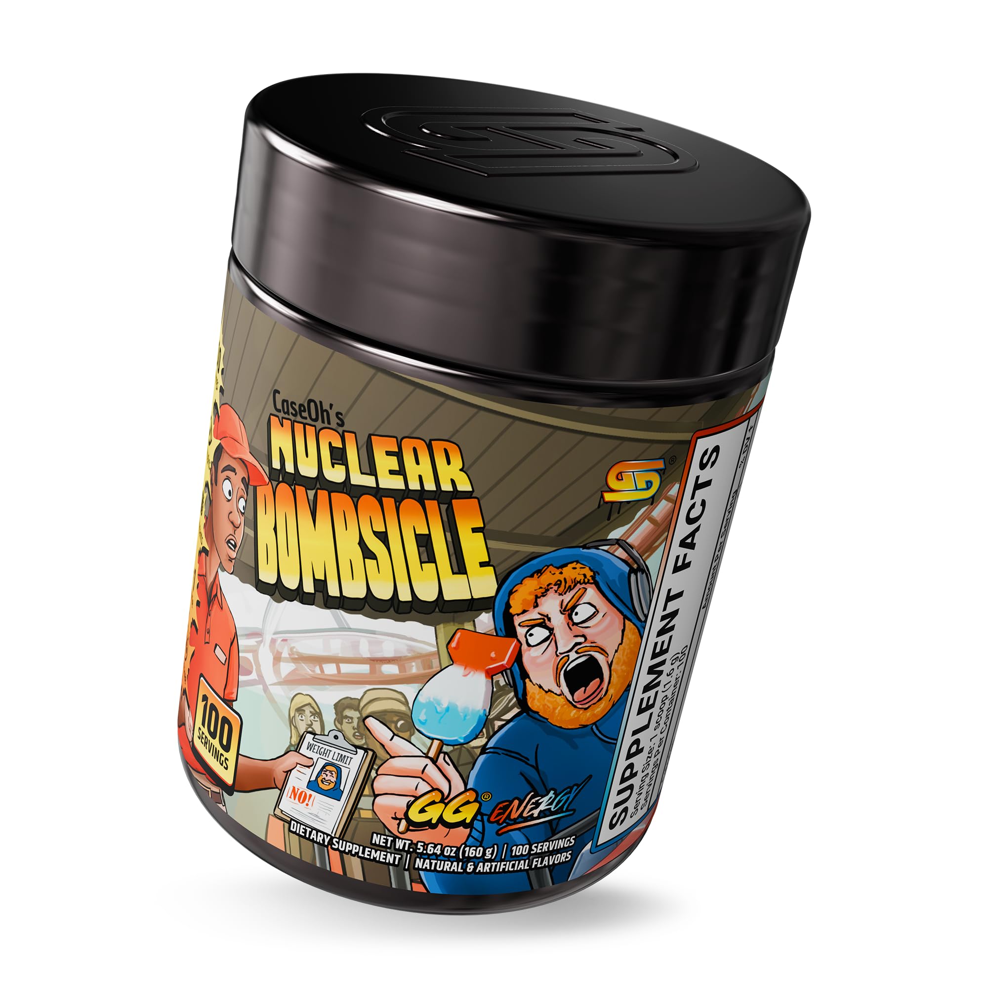 Gamer Supps GG Energy - CaseOh's Nuclear Bombsicle by CaseOh (100 Servings) - Keto Friendly Gaming Energy and Nootropic Blend, Sugar Free + Organic Caffeine + Vitamins + Immune Support, Powder Drink Gamer Supps buy supplements canada