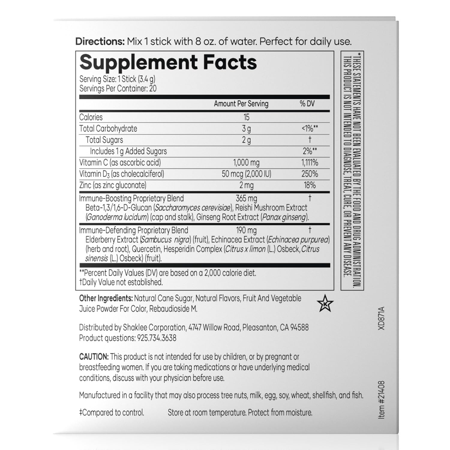 Shaklee - Triple Defense Boost - 20 Servings Shaklee buy supplements canada