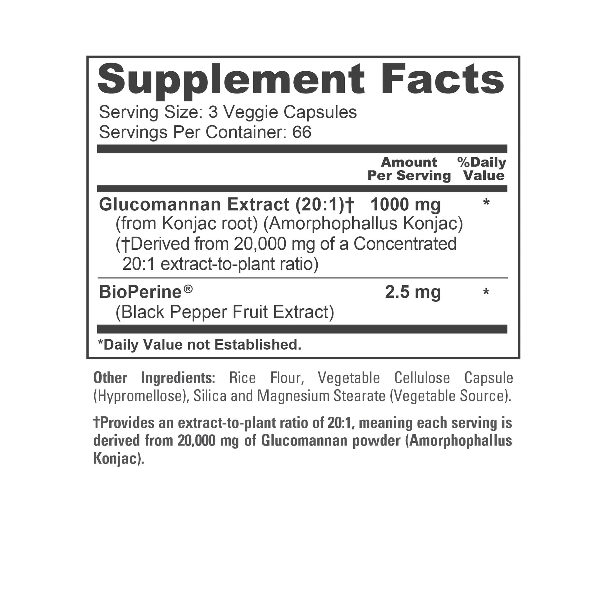 NusaPure Glucomannan 20,000 mg per Serving 200 VCaps (20:1 Extract, BioPerine Non-GMO, Vegan) Konjac Root NusaPure buy supplements canada