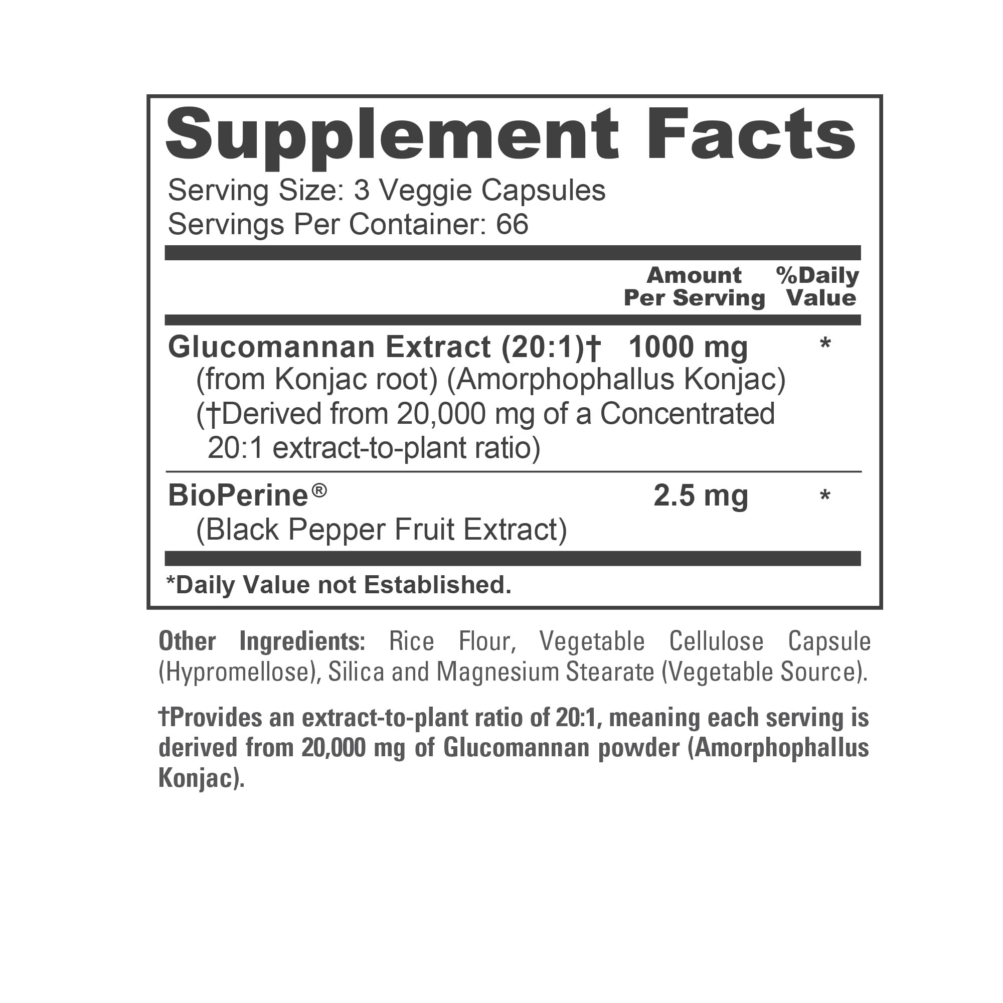 NusaPure Glucomannan 20,000 mg per Serving 200 VCaps (20:1 Extract, BioPerine Non-GMO, Vegan) Konjac Root NusaPure buy supplements canada