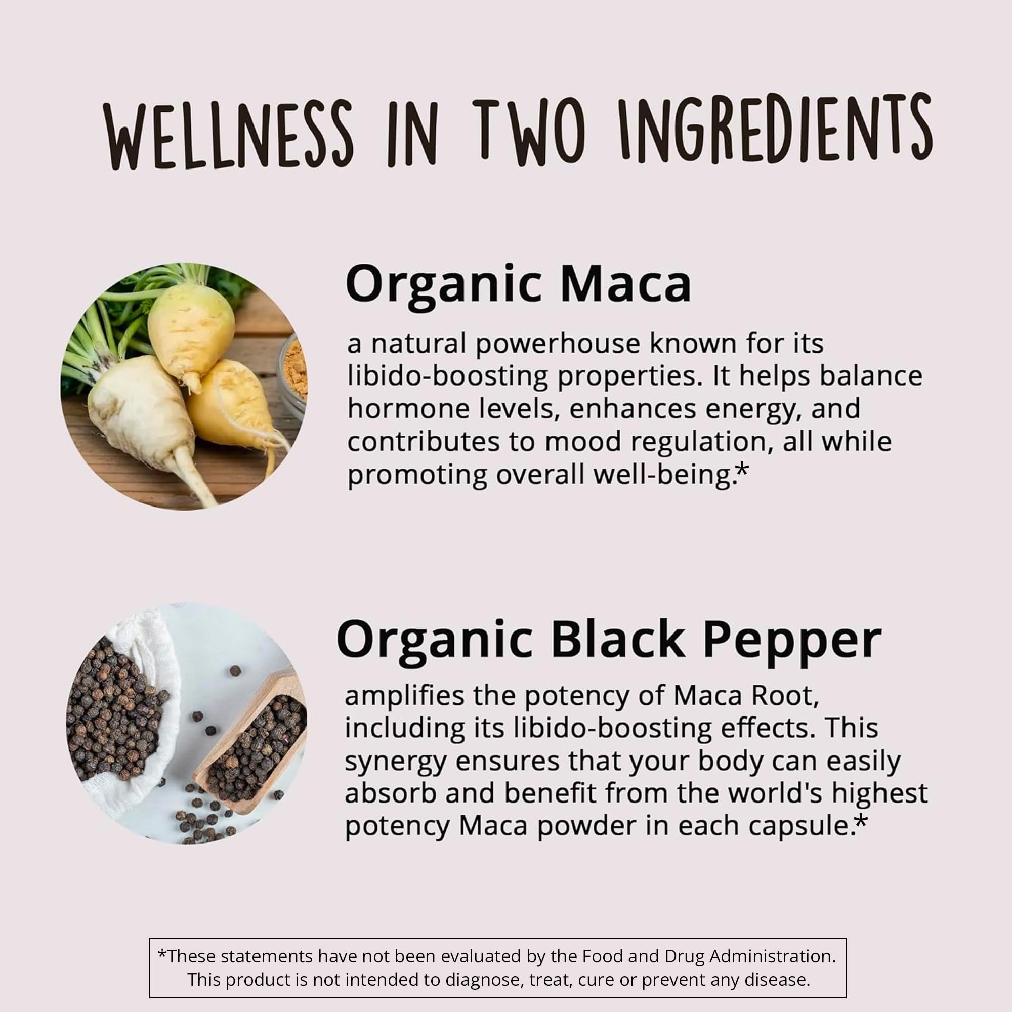 Organic Maca Root Capsules 1200 mg – Libido Booster for Women Fast Acting & Potent | Female Maca Supplement | Energy Pills from Peru | Includes Black Pepper for High Absorption | Vegan, 120 Ct Happy Healthy Hippie buy supplements canada