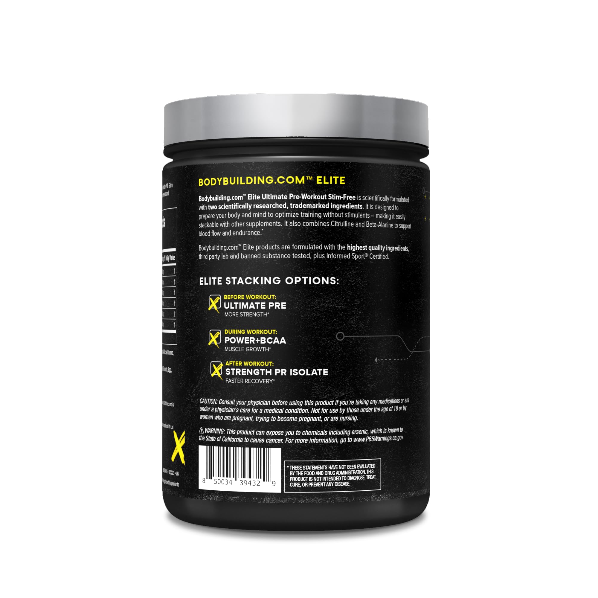 B BODYBUILDING.COM Elite Ultimate PRE Stim Free Rocket Pop B BODYBUILDING.COM buy supplements canada