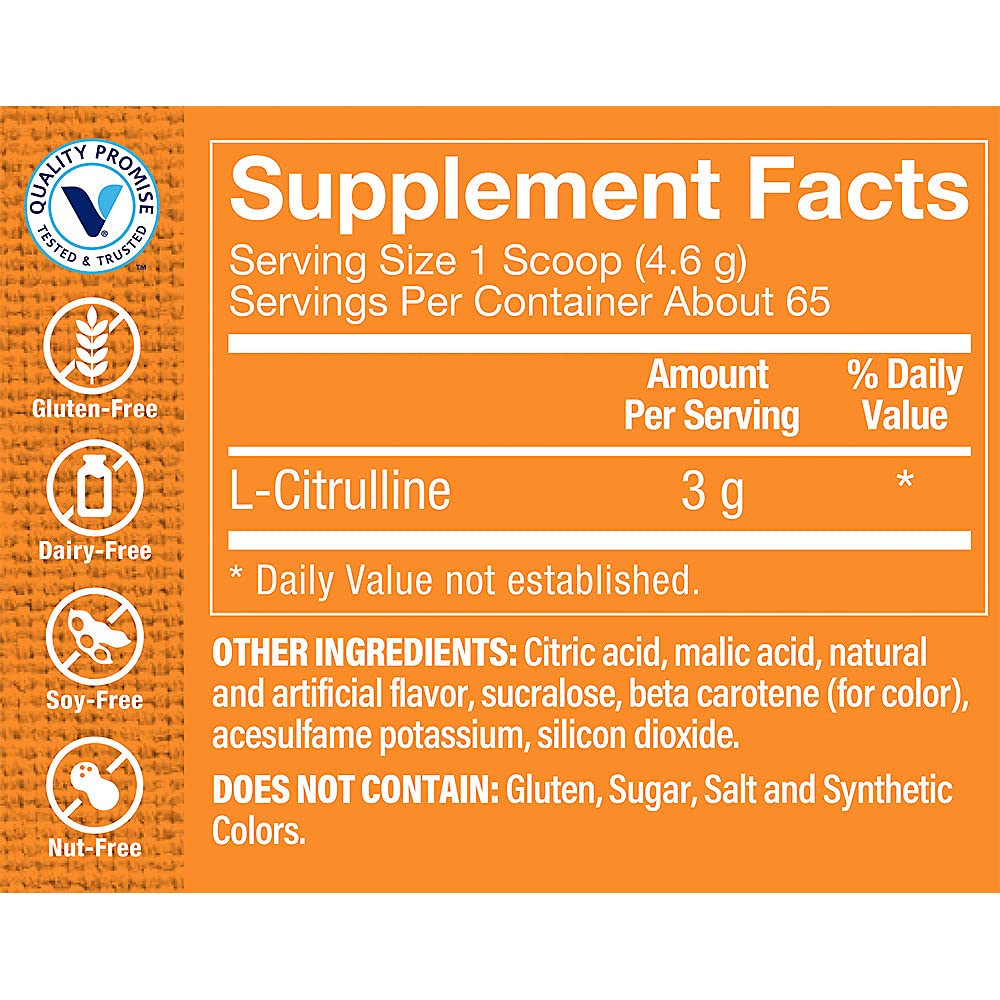 The Vitamin Shoppe L-Citrulline - Free-Form Amino Acid - Nitric Oxide Booster - 3,000 MG The Vitamin Shoppe buy supplements canada