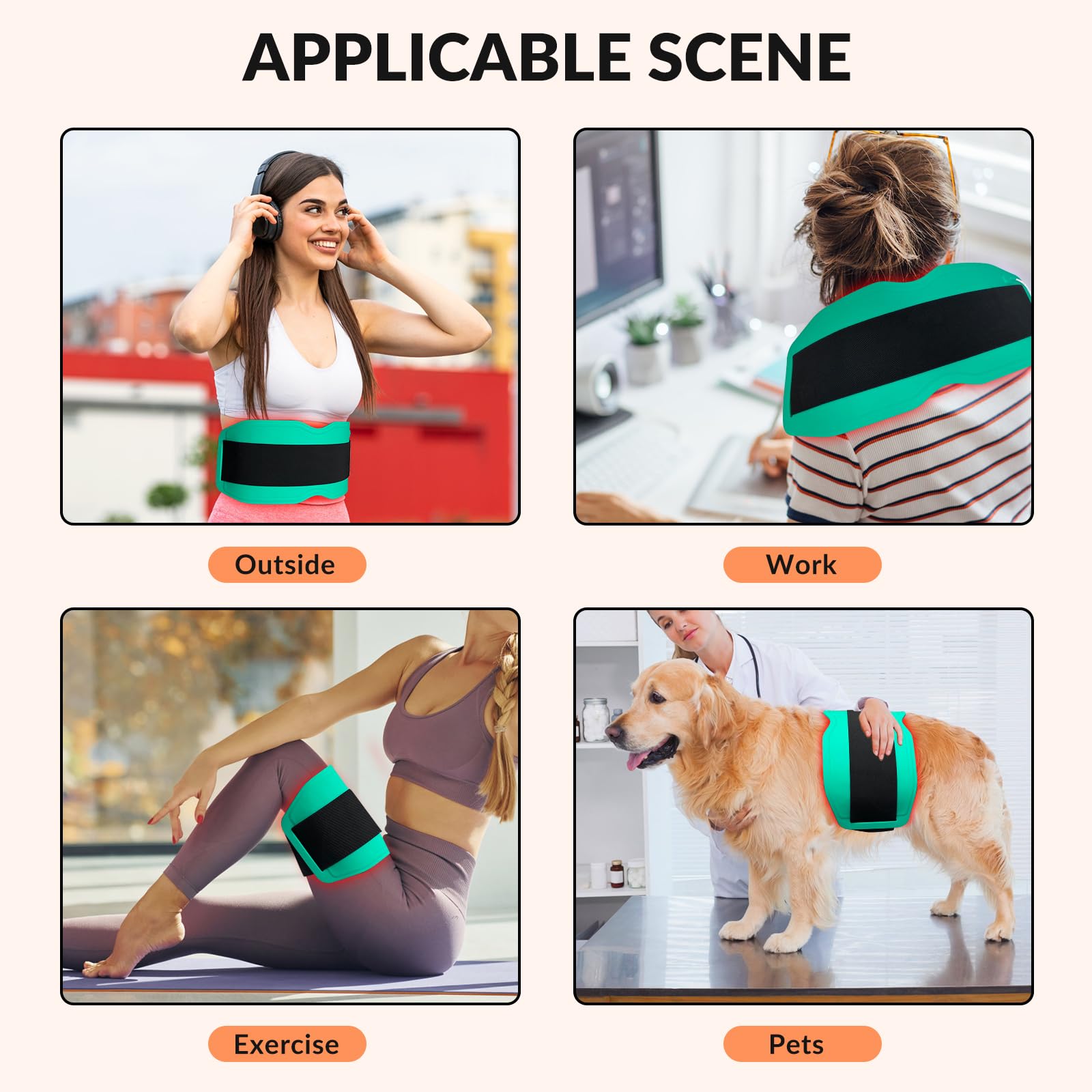 Dawfek Red Light Therapy Belt for Pain Relief Silicone Wearable Near Infrared Light Wrap Deep Dawfek buy supplements canada