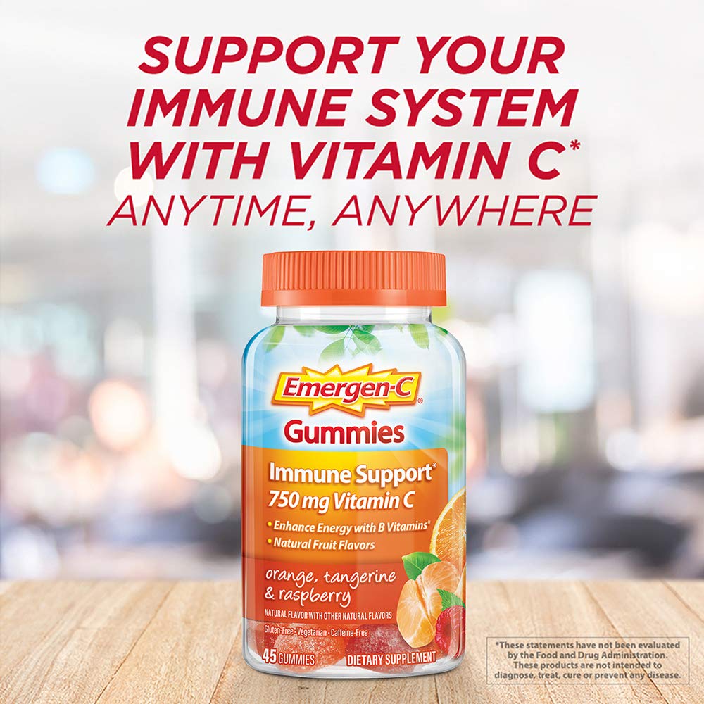 Emergen-C 750mg Vitamin C Gummies for Adults, Immunity Gummies with B Vitamins Emergen-C buy supplements canada