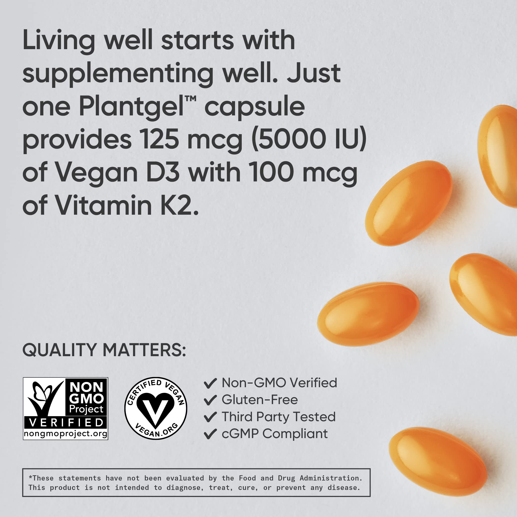 Sports Research Vegan Vitamin D3 + K2 Supplement with Organic Coconut Oil - 5000iu Sports Research buy supplements canada