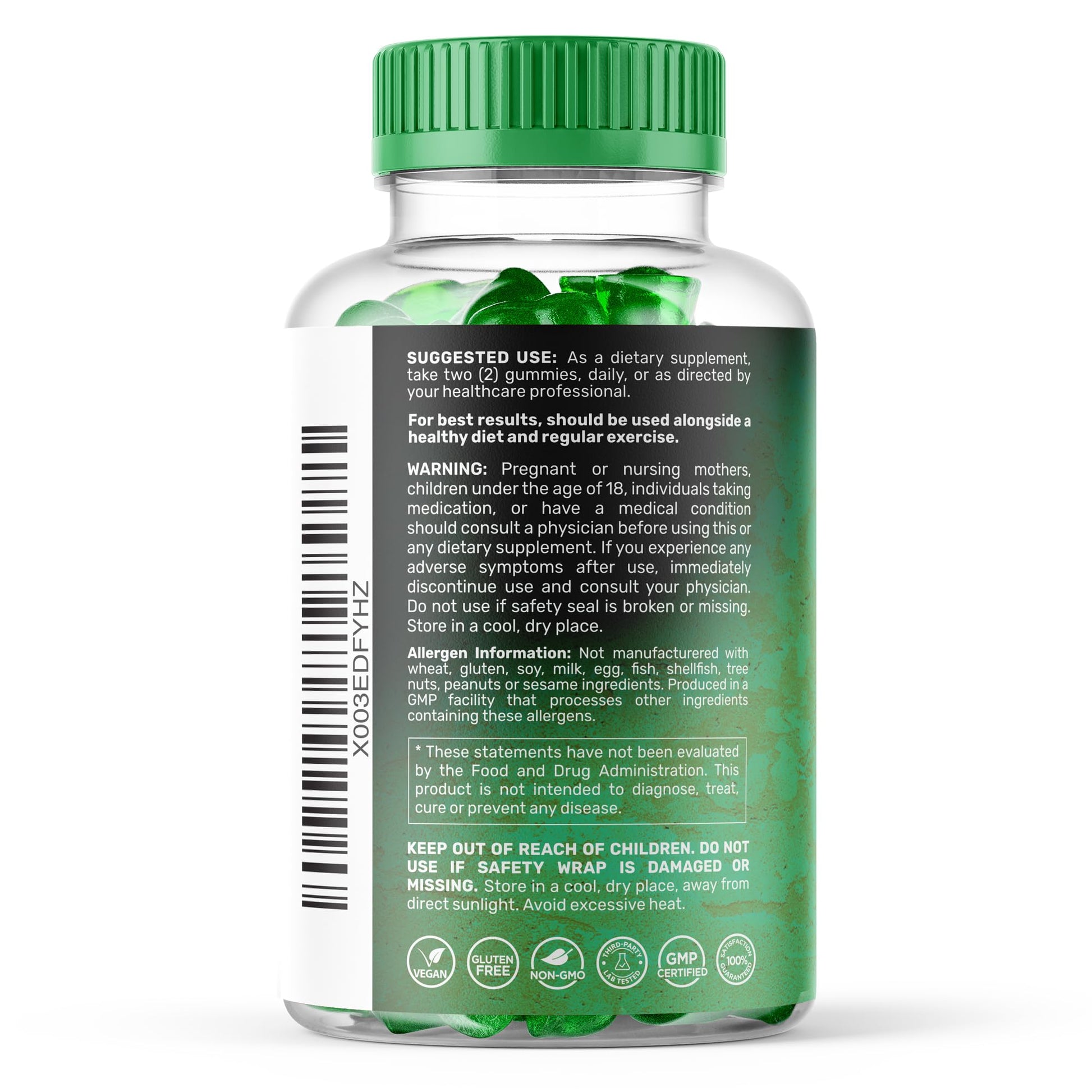 WELLNESS LABSRX Sea Moss Gummies, 3200mg Irish Sea Moss Mixed Berry Flavor with Maximum Potency Bladderwrack and Burdock Root - Supports Skin, Energy and Immunity - 180 Count WELLNESS LABSRX buy supplements canada