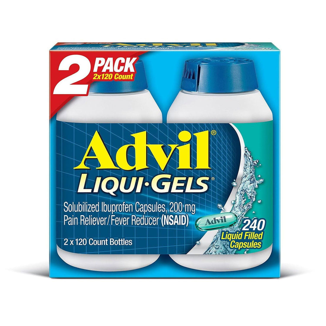 Advil Liqui-Gels (2pk, 120 Count) Advil buy supplements canada