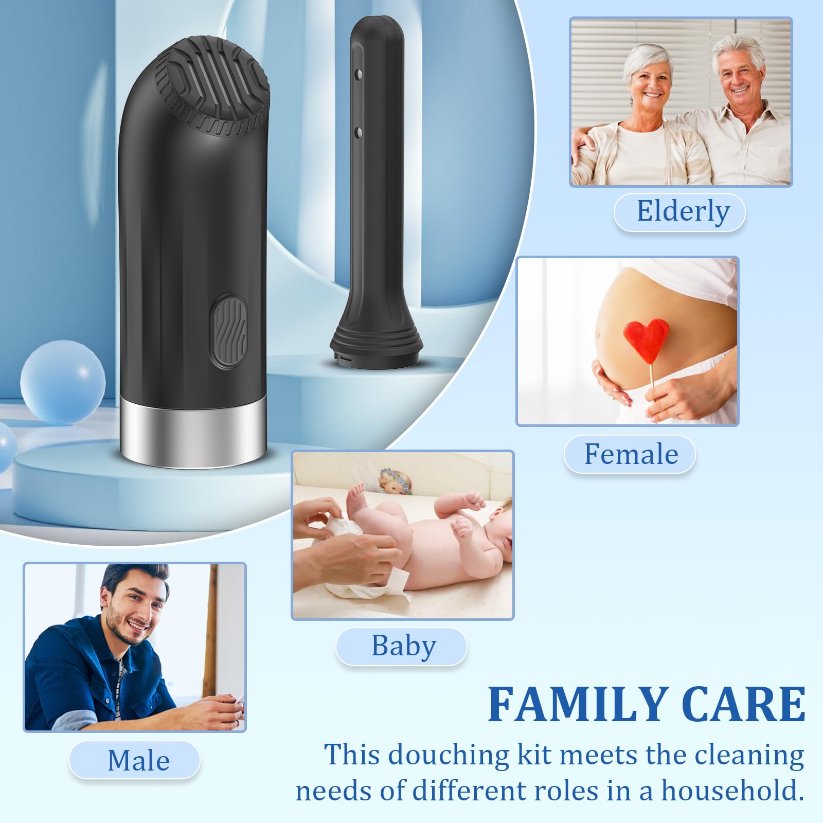 Enema Douches for Men Women, Automatic Anal Douche Cleaner with 3 Speeds, Silicone Enema Nozzles Dsovill buy supplements canada