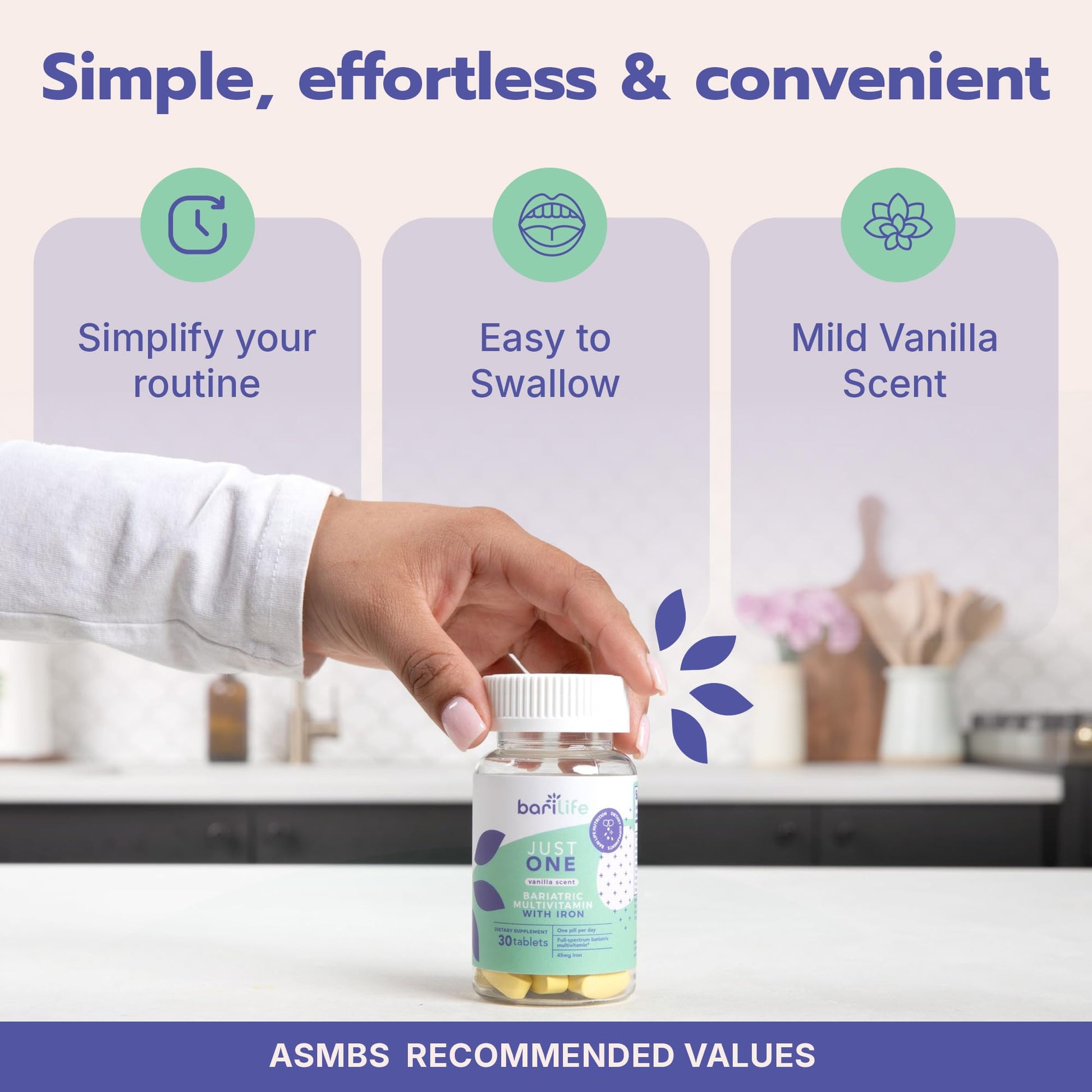 Just One - Once Daily Bariatric Multivitamin with Iron (30) Bari Life buy supplements canada