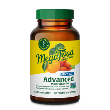 MegaFood Men's 40+ Advanced Multivitamin for Men - Dr-Formulated - Choline, Vitamin B, Vitamin C, Vitamin D, Zinc & Real Food MegaFood buy supplements canada