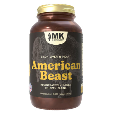 MK Supplements American Beast | Bison Liver & Heart Capsules | ~49x More CoQ10 Than Beef Liver | Regeneratively Raised Bison | 150 Capsules MK Supplements buy supplements canada