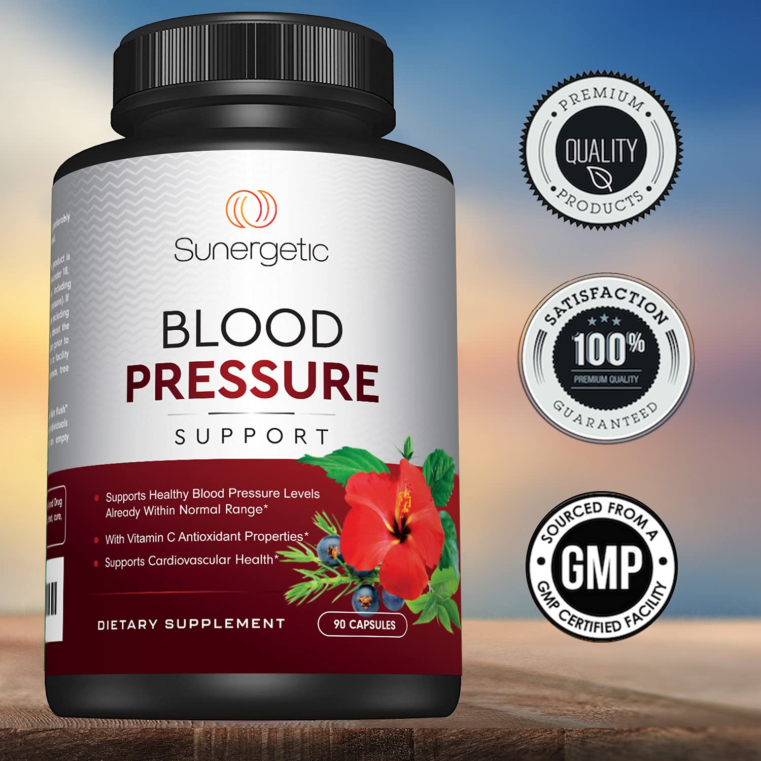 Premium Blood Pressure Support Supplement For Cardiovascular & Heart Health with Garlic Sunergetic buy supplements canada