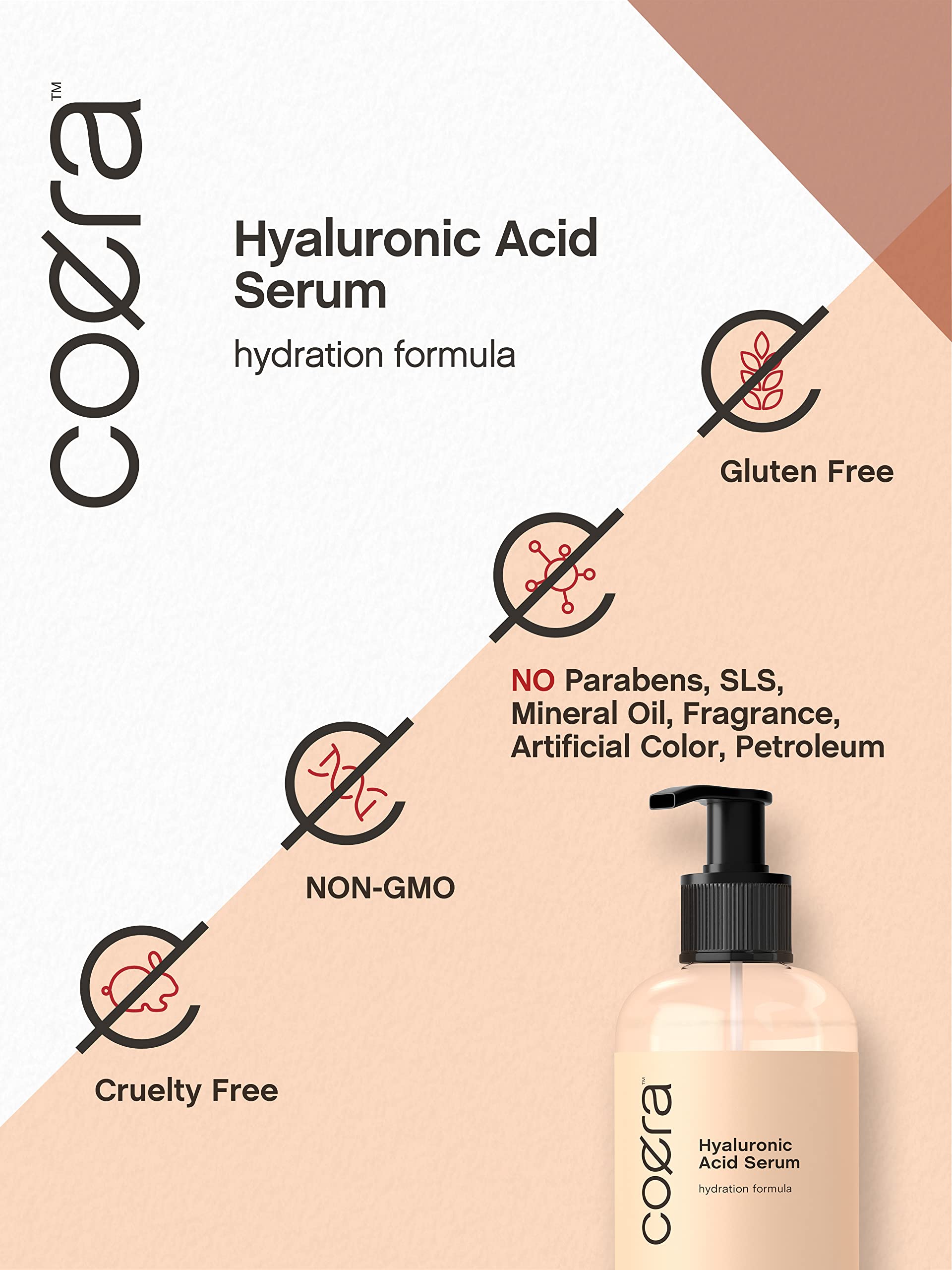 Hyaluronic Acid Serum for Face & Skin | 8 oz | Paraben & SLS Free Moisturizer | Packaging Coera buy supplements canada