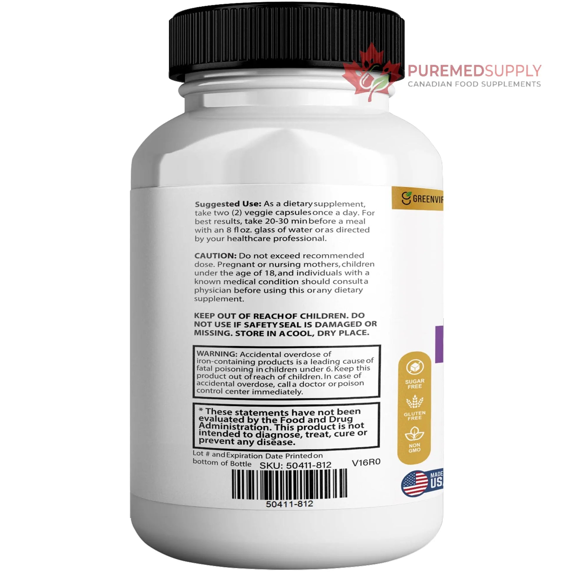 GREENVIFY Memorion Pro Max Extra Strength Brain Support Supplement, 60 Capsules, with DHA, Vitamins, Herbal Blend, 30-Day Supply (1) GREENVIFY buy supplements canada