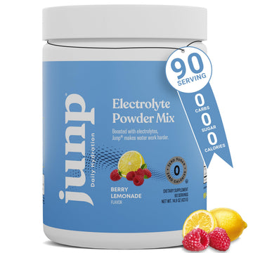 JUNP Electrolytes Powder No Sugar No Carbs – Berry Lemonade Keto Electrolyte Drink Mix - Potassium & Salt Hydration Powder Electrolytes - Zero Calorie Sugar Free Electrolyte Powder, 90 Servings JUNP buy supplements canada