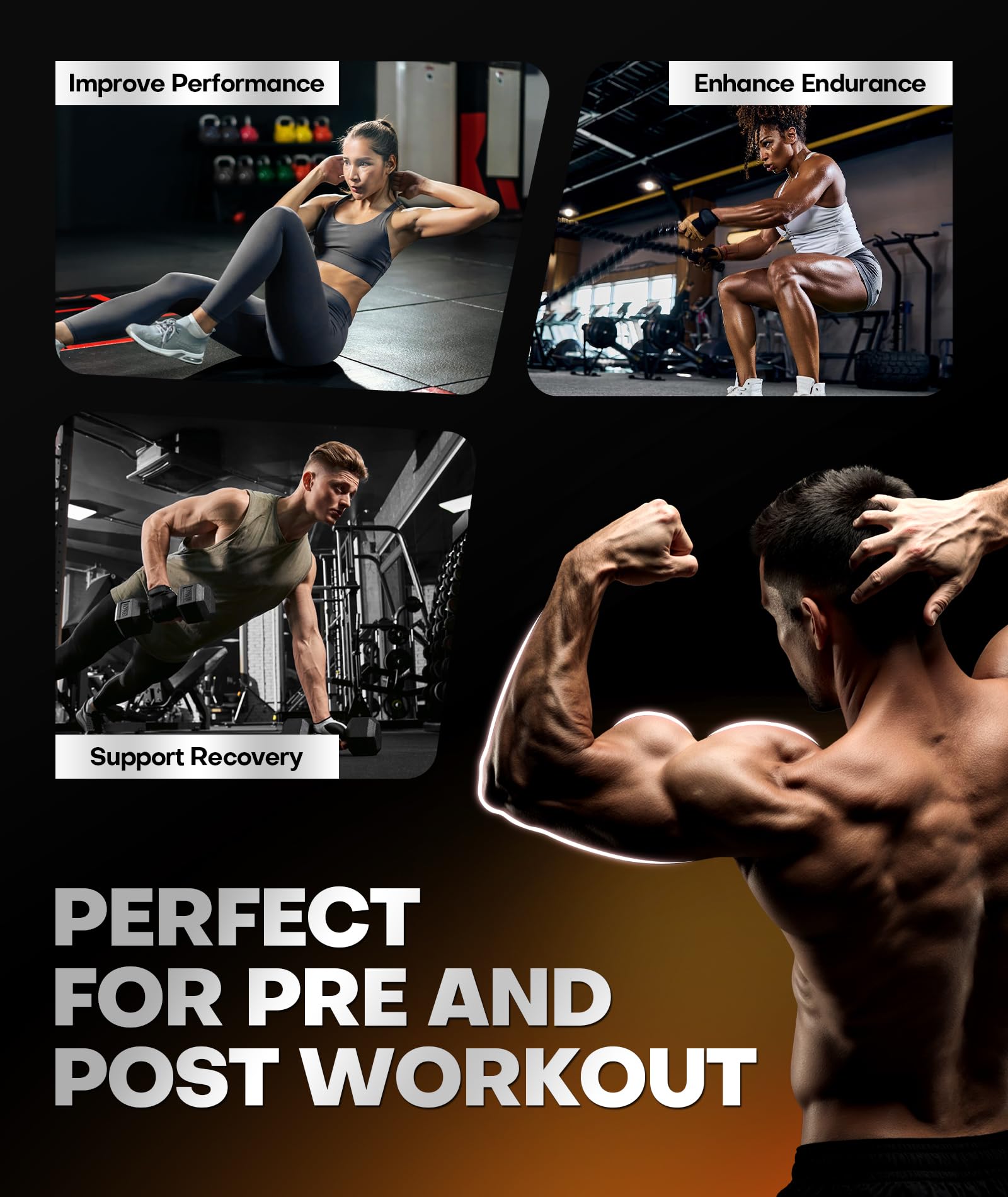 Instant Boost Creatine Monohydrate Gummies, Complex Formula with Real 5000mg Creatine, L-Taurine, B12, Mg & K, Pre-Workout Creatine for Women & Men to Support Energy DR.BIO buy supplements canada