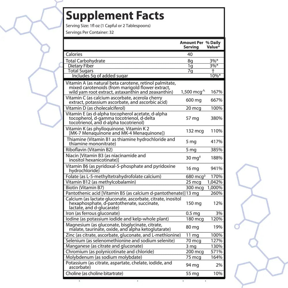 Drucker Labs - intraMAX Organic Liquid Multivitamin, Non GMO, Dairy Free, Gluten Free, Magnesium, Vitamin D, C and E, Zinc (32 oz., Peach Mango) Drucker Labs buy supplements canada