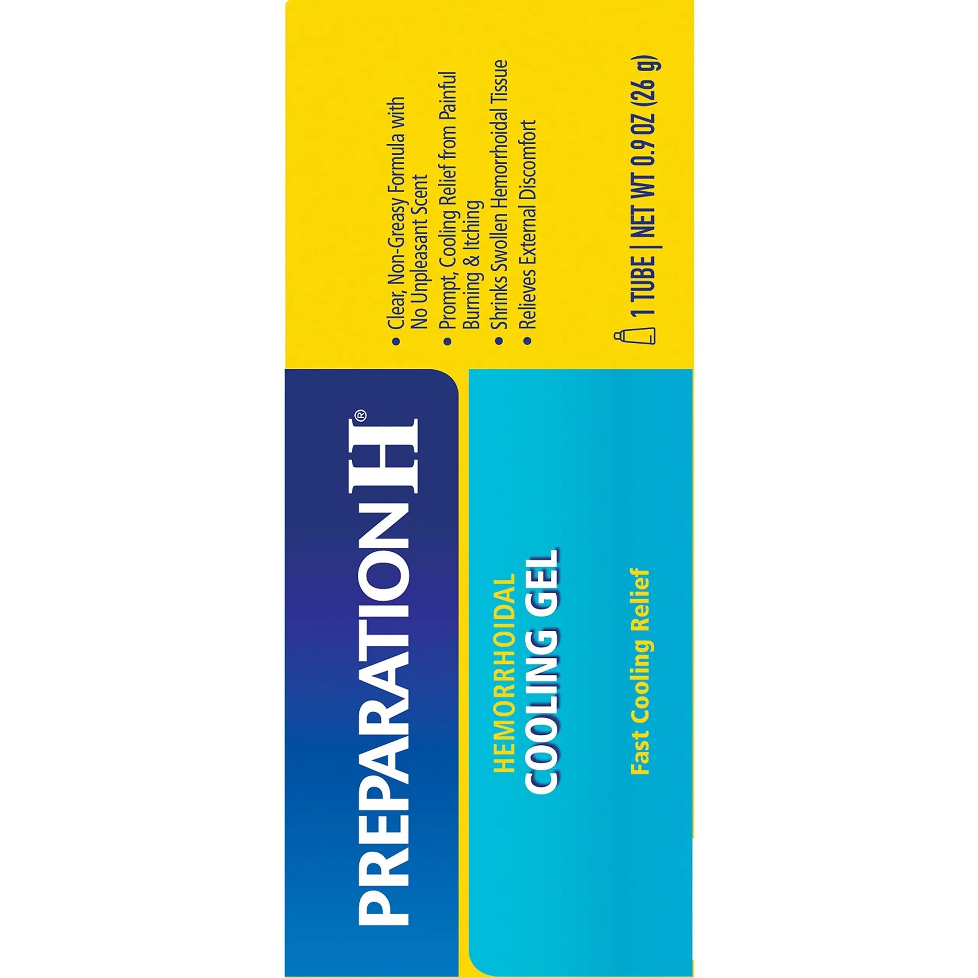 Preparation H Hemorrhoid Cooling Gel with Aloe for Fast Discomfort Relief - 0.9 Oz Tube Preparation H buy supplements canada