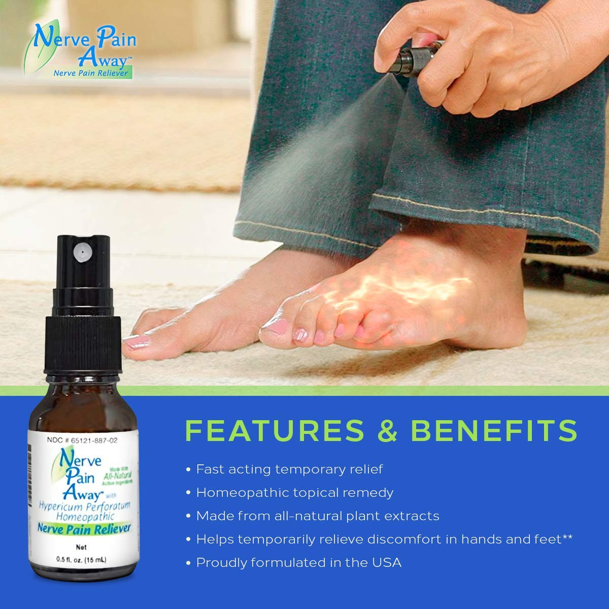 Nerve Pain Away – Homeopathic Topical Spray for Temporary Nerve Pain Relief in Hands and Feet Nerve Pain Away buy supplements canada